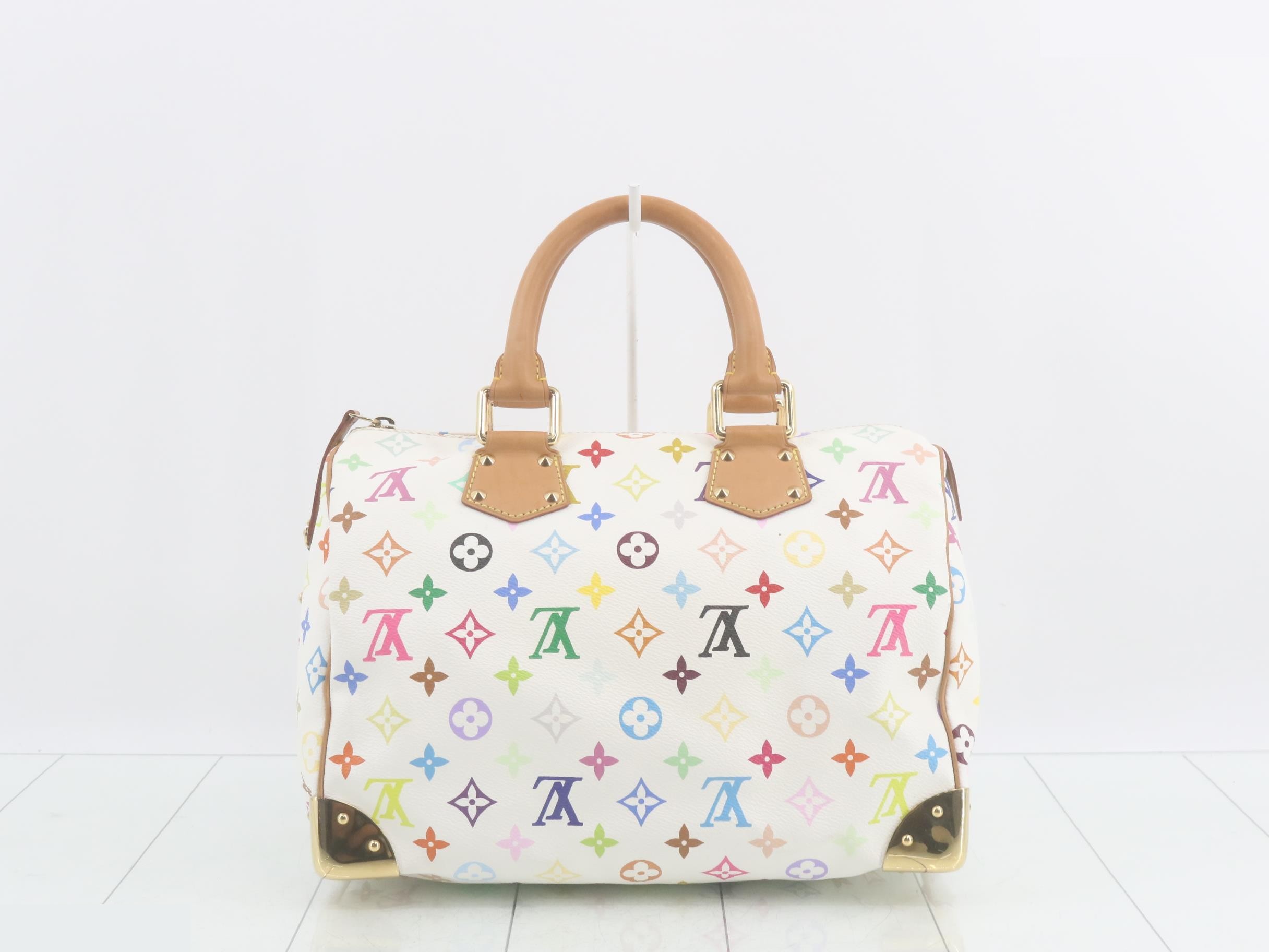 Monogram Multicolor Speedy 30 Blanc Handbag — view 2
