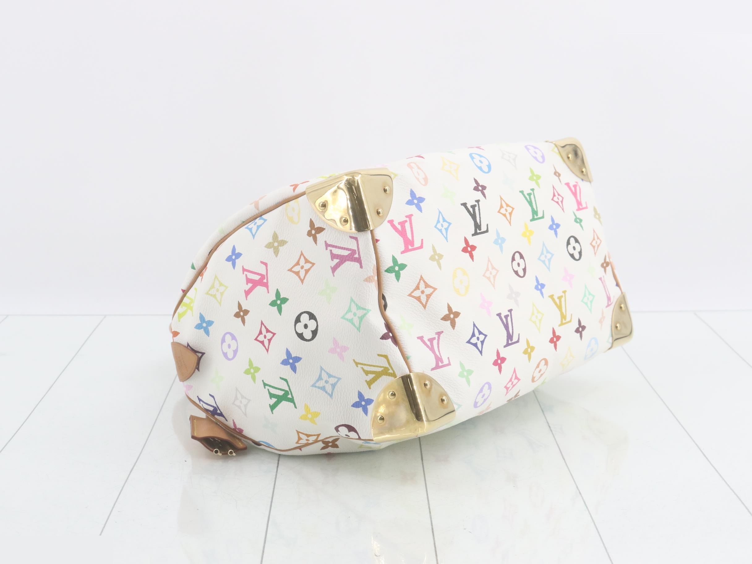 Monogram Multicolor Speedy 30 Blanc Handbag — view 5