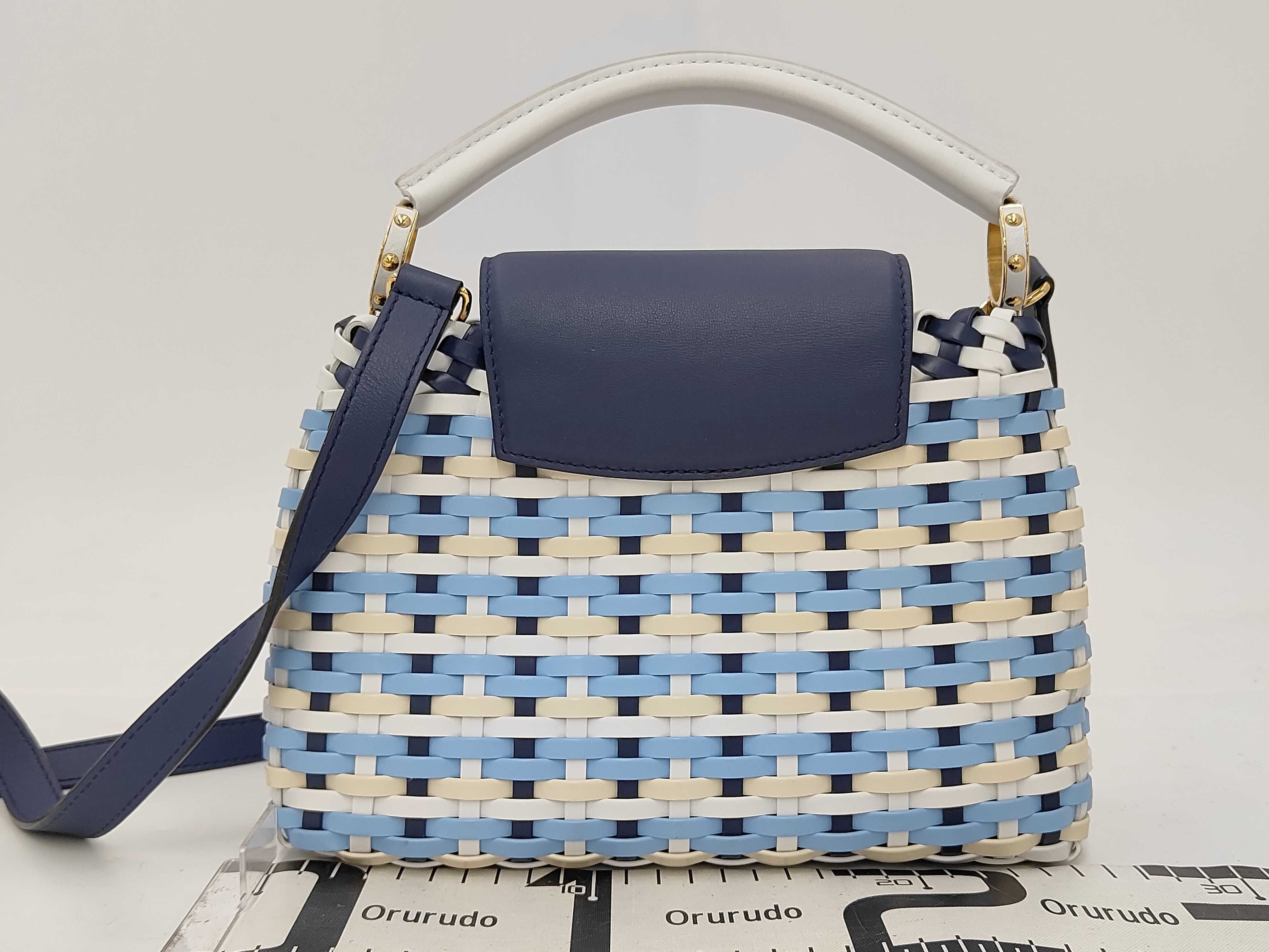 Capucines BB Blue Mesh 2-Way Shoulder Bag M53866 RFID Chip Limited Edition Shoulder Bag — view 2