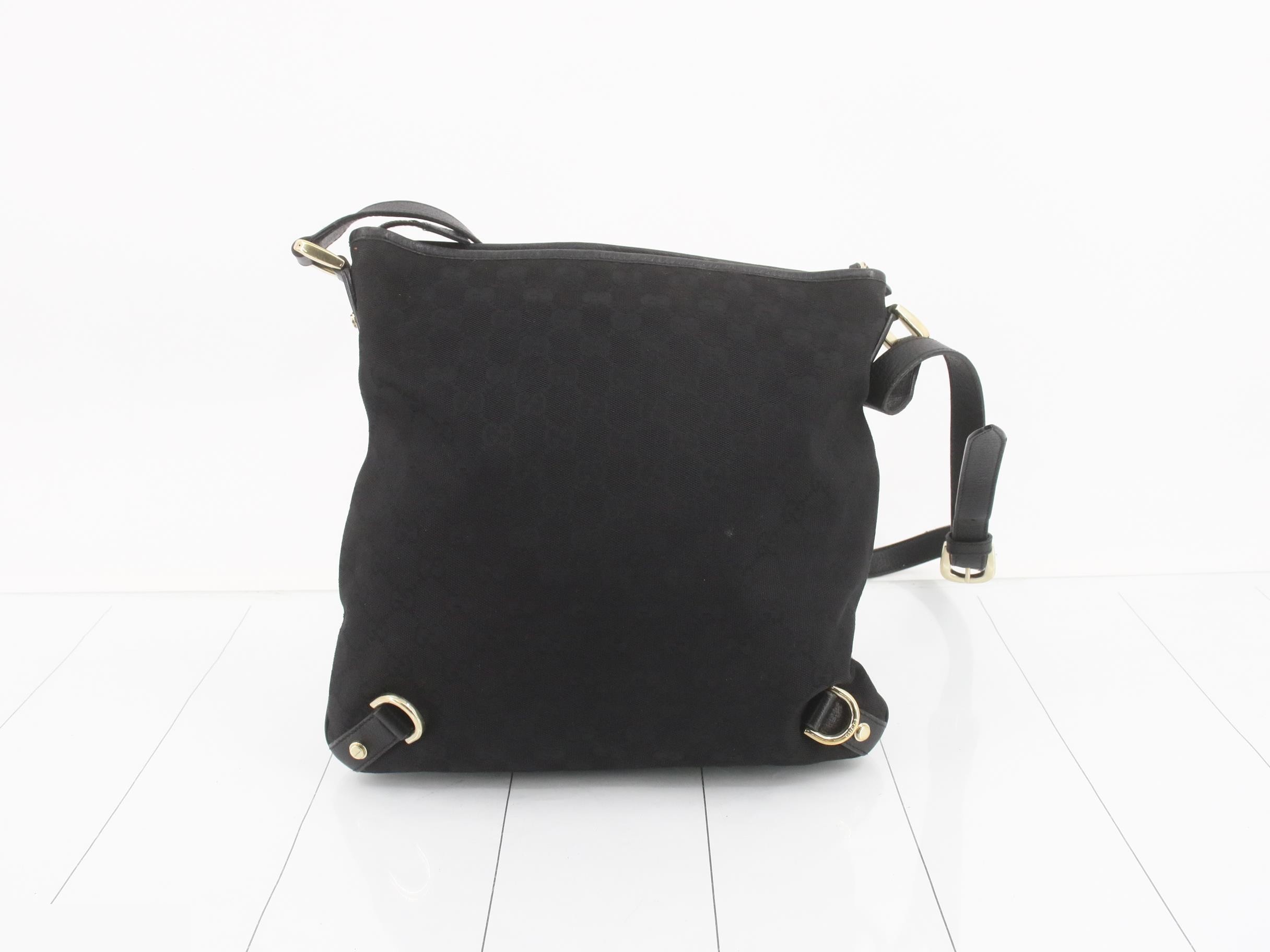 GG canvas shoulder bag black — view 2