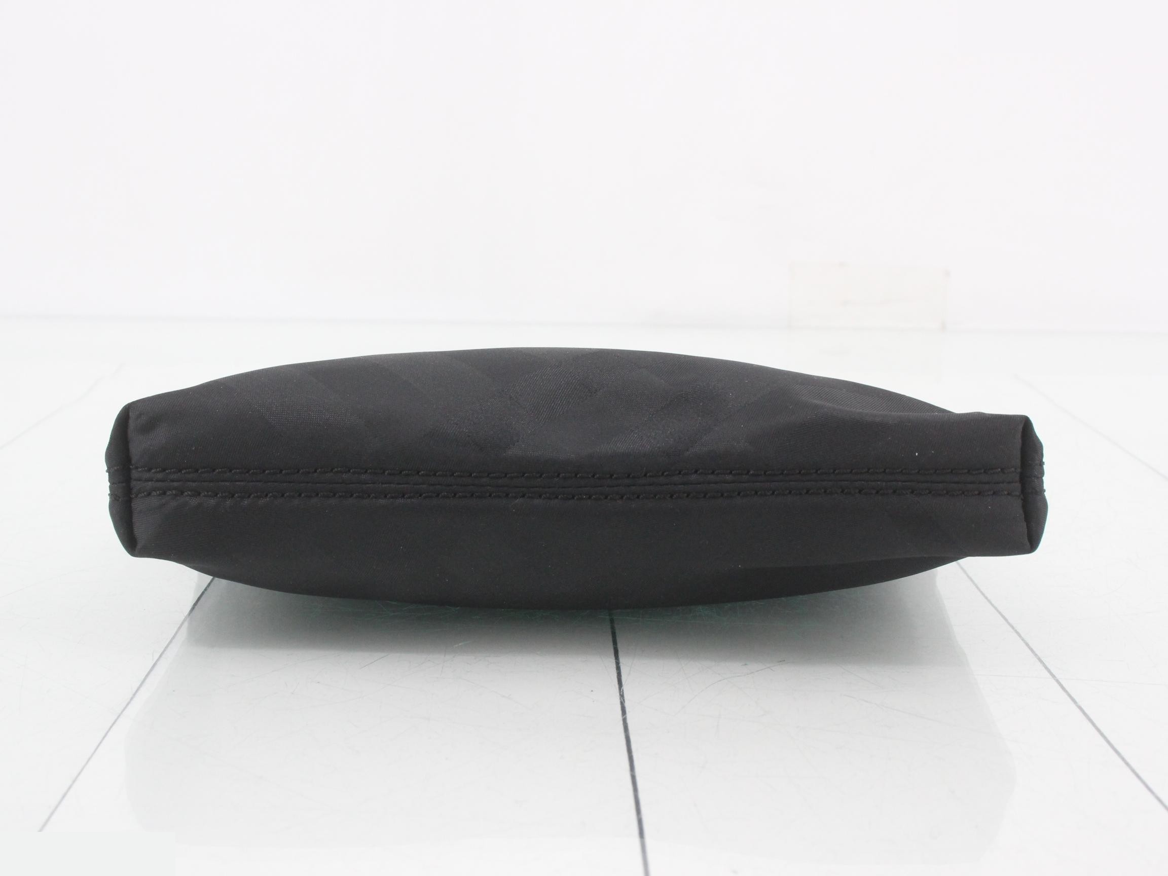 Nylon/Leather Pouch, Black — view 3