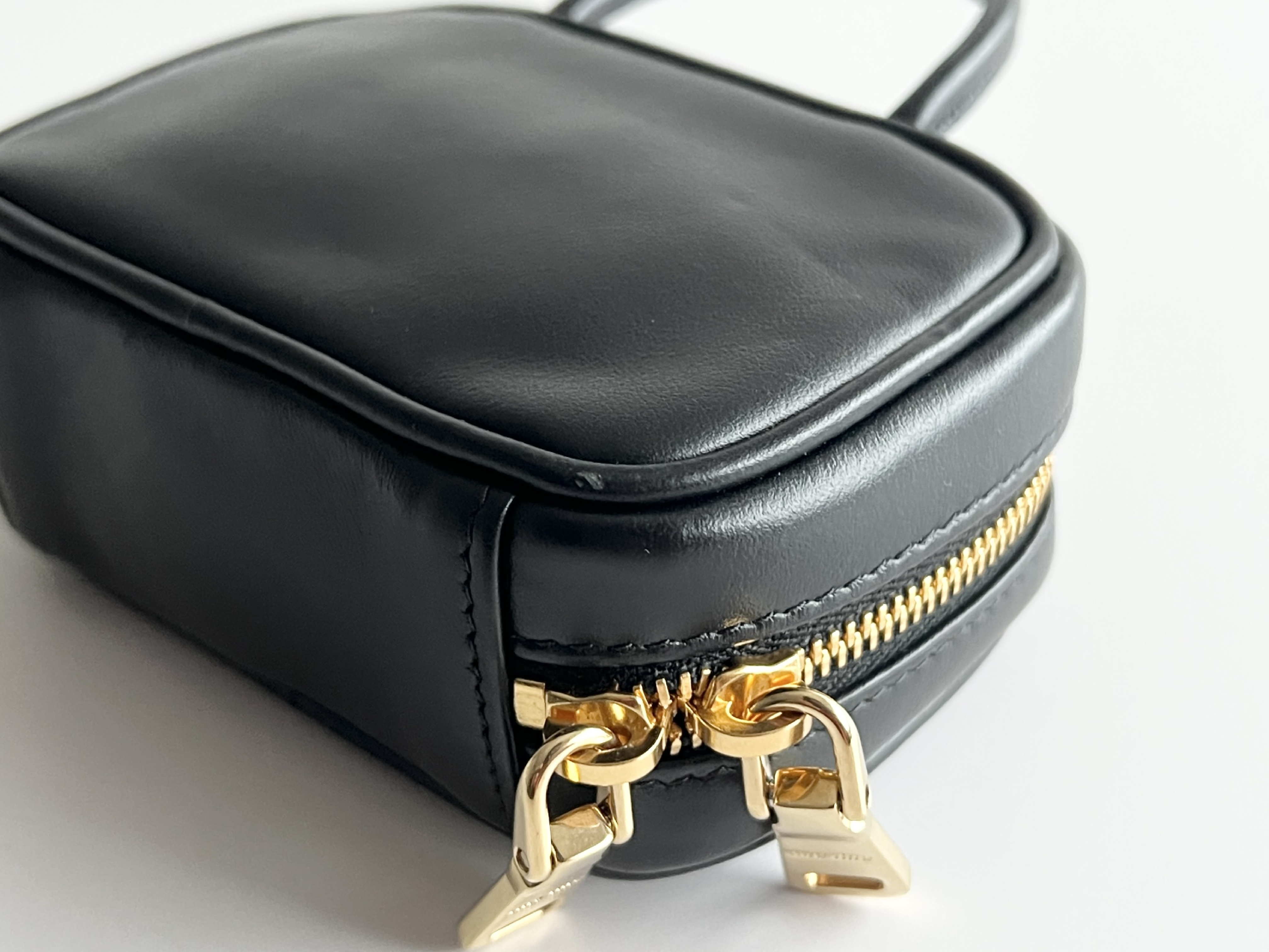 Beau Micro Leather Logo Embossed Logo Handbag — view 10
