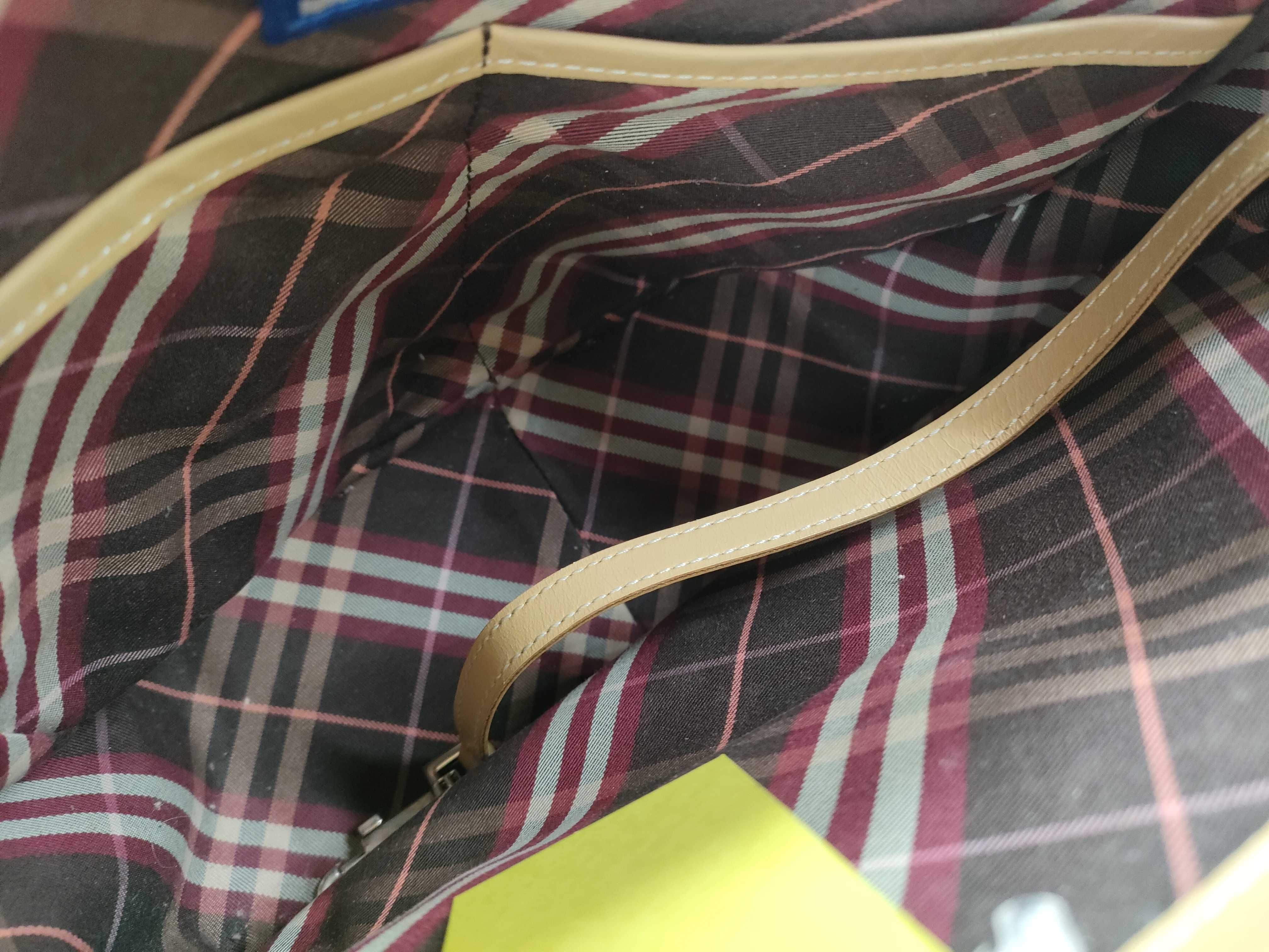 Blue Label Nova Check Canvas Handbag — view 8