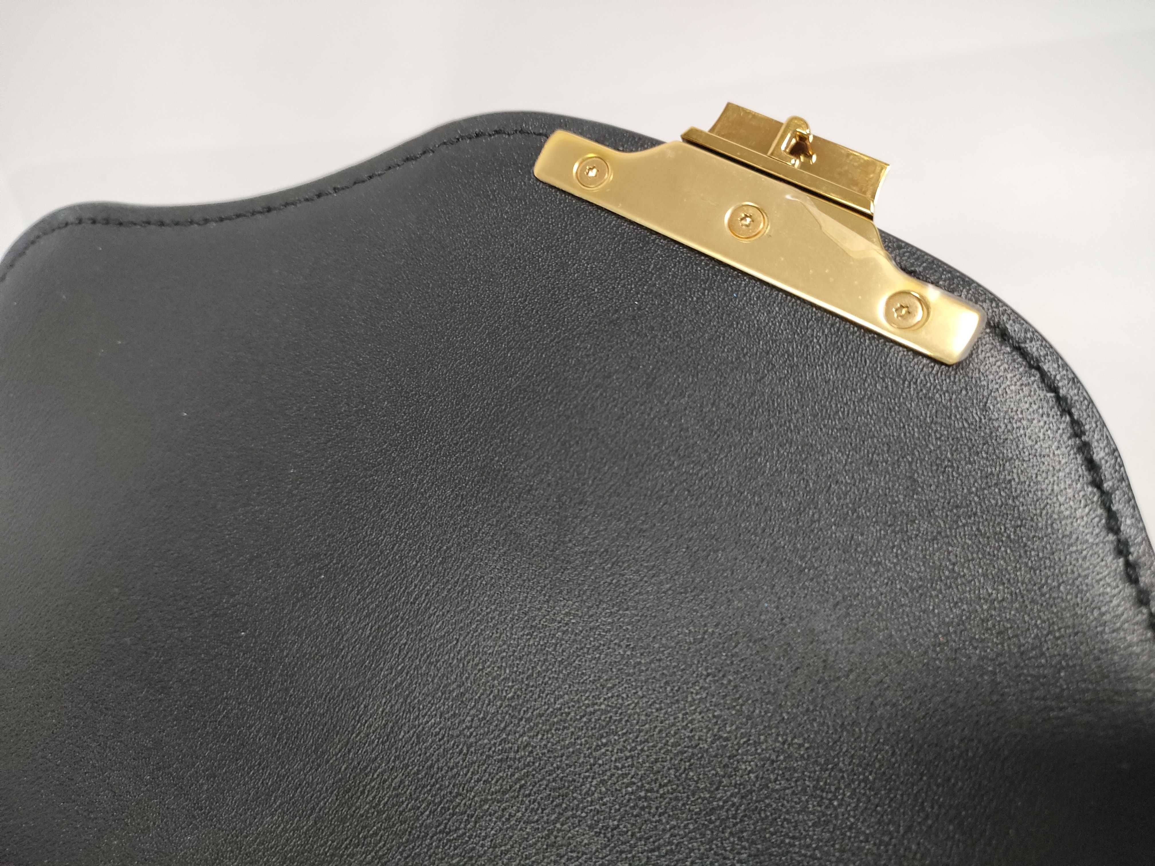 BAG TRIOMPHE BLACK CALFSKIN BESACE CHAIN ​​SHOULDER F-CU-1252 Shoulder Bag — view 12