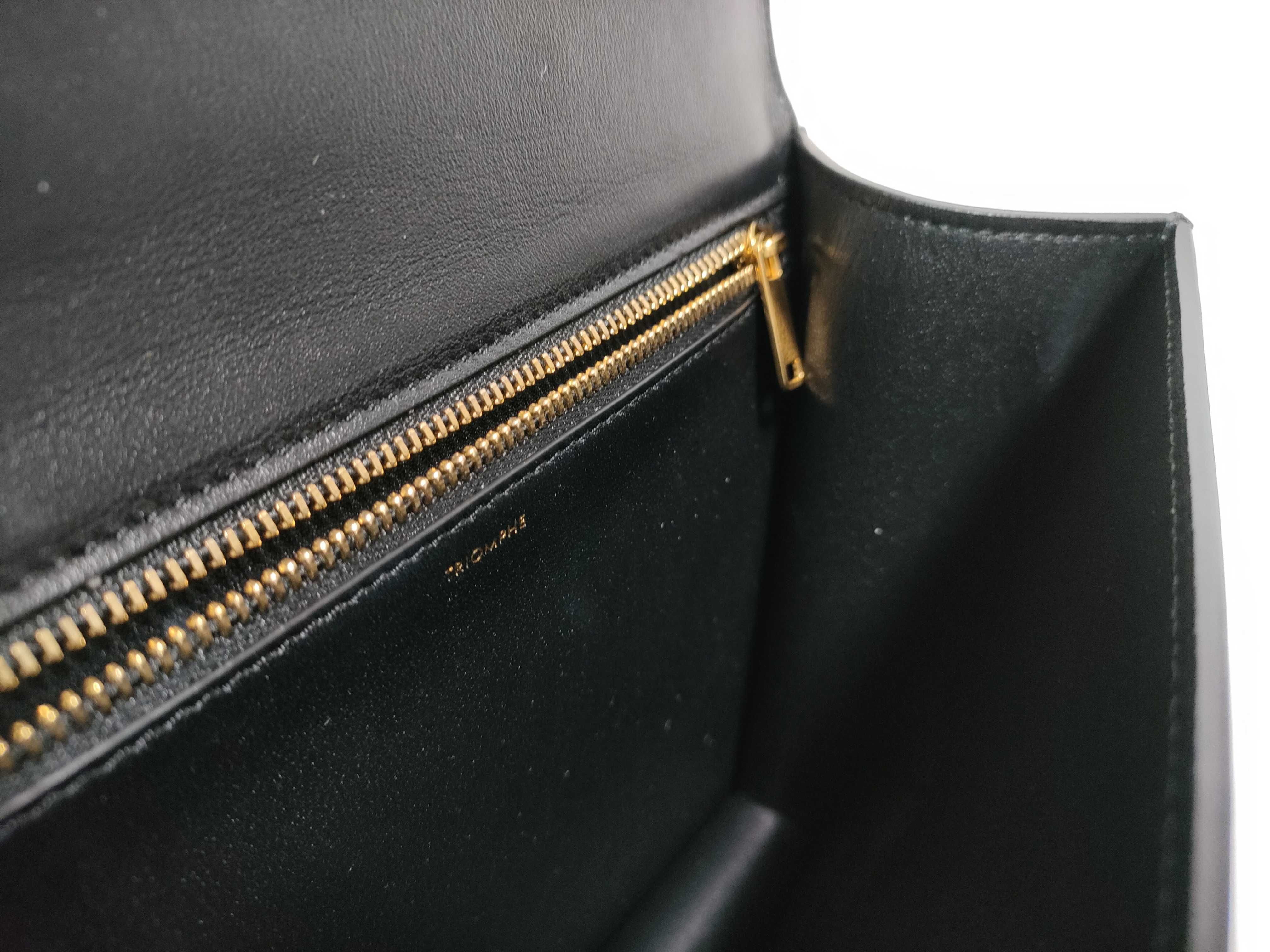 BAG TRIOMPHE BLACK CALFSKIN BESACE CHAIN ​​SHOULDER F-CU-1252 Shoulder Bag — view 14