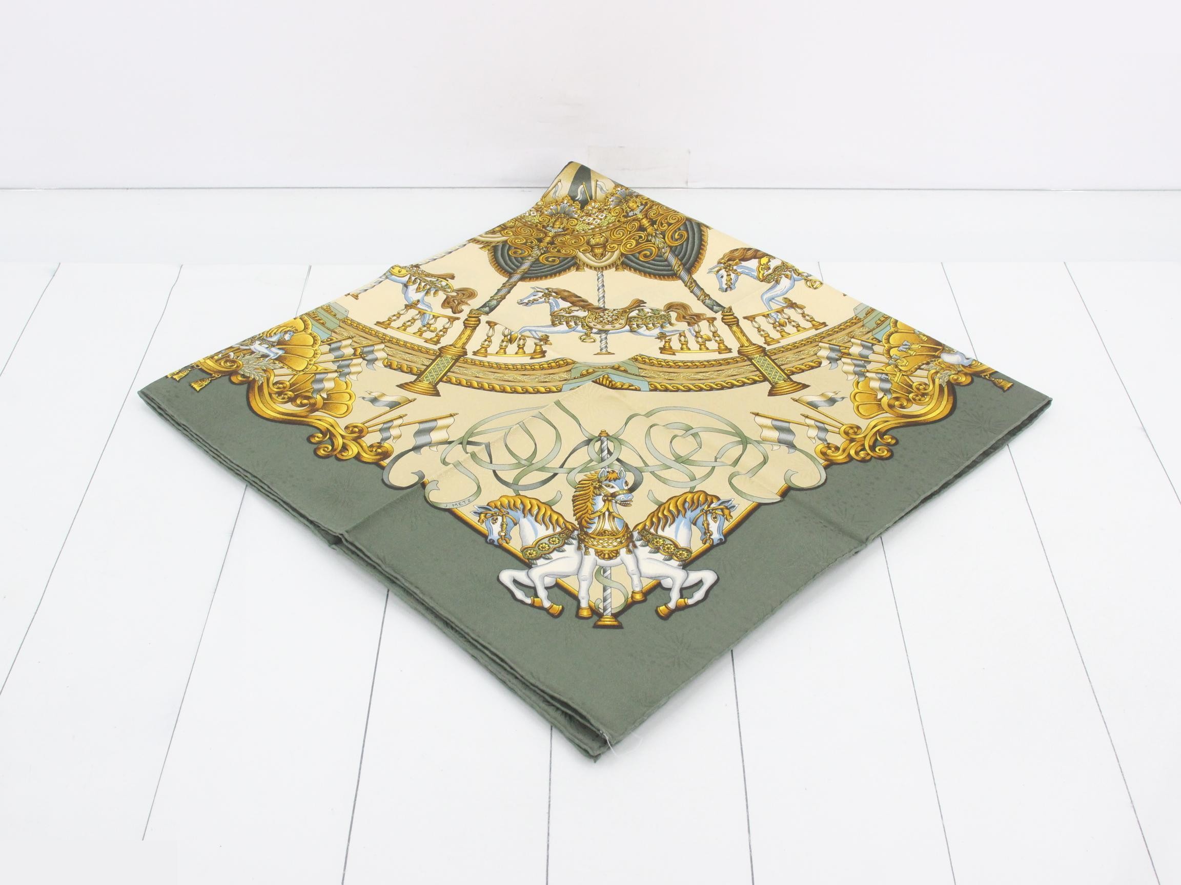 Hermès Carre 90 Silk Scarf - Luna Park — view 2