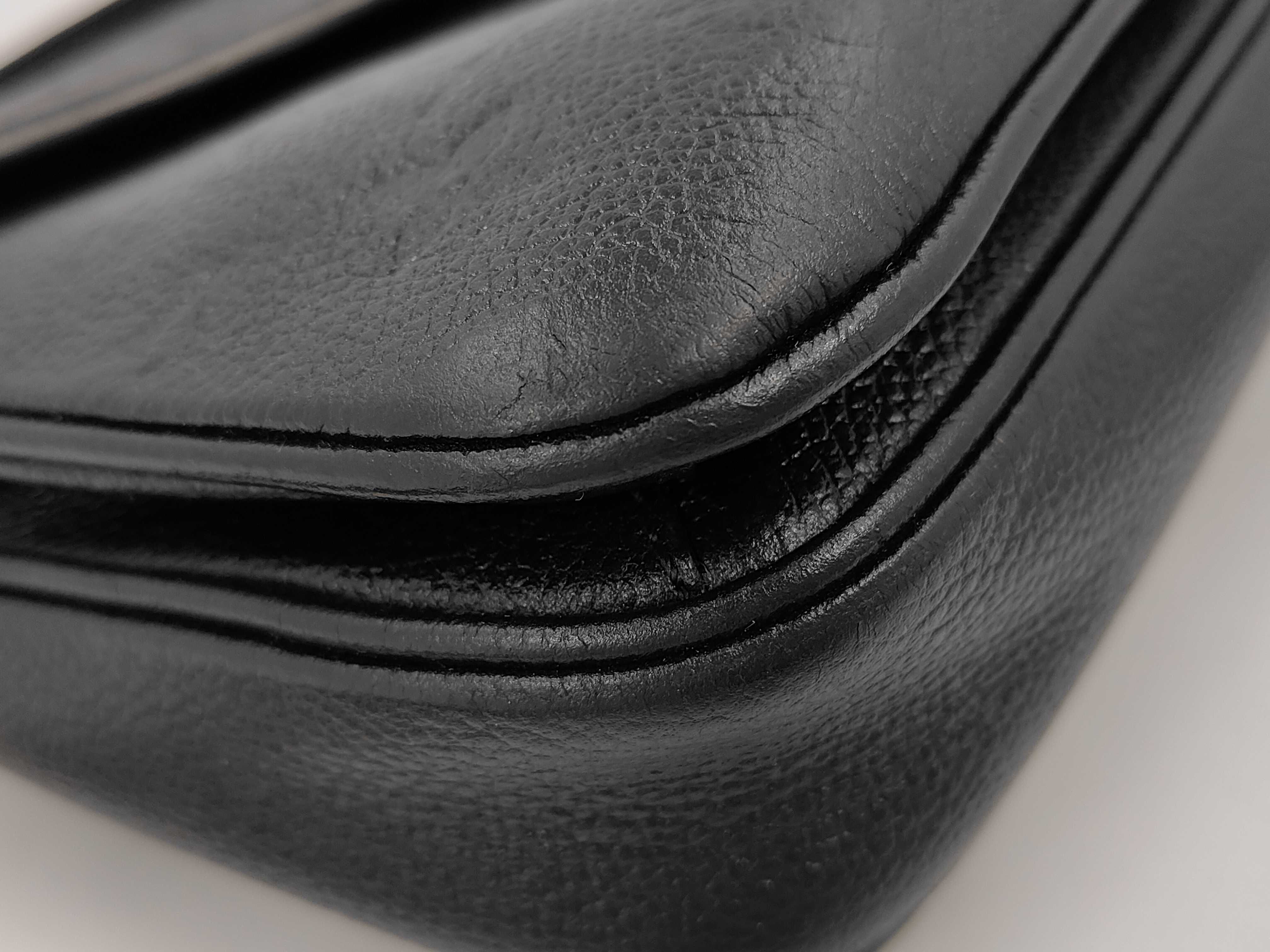 Metis Black Leather Shoulder Bag — view 3