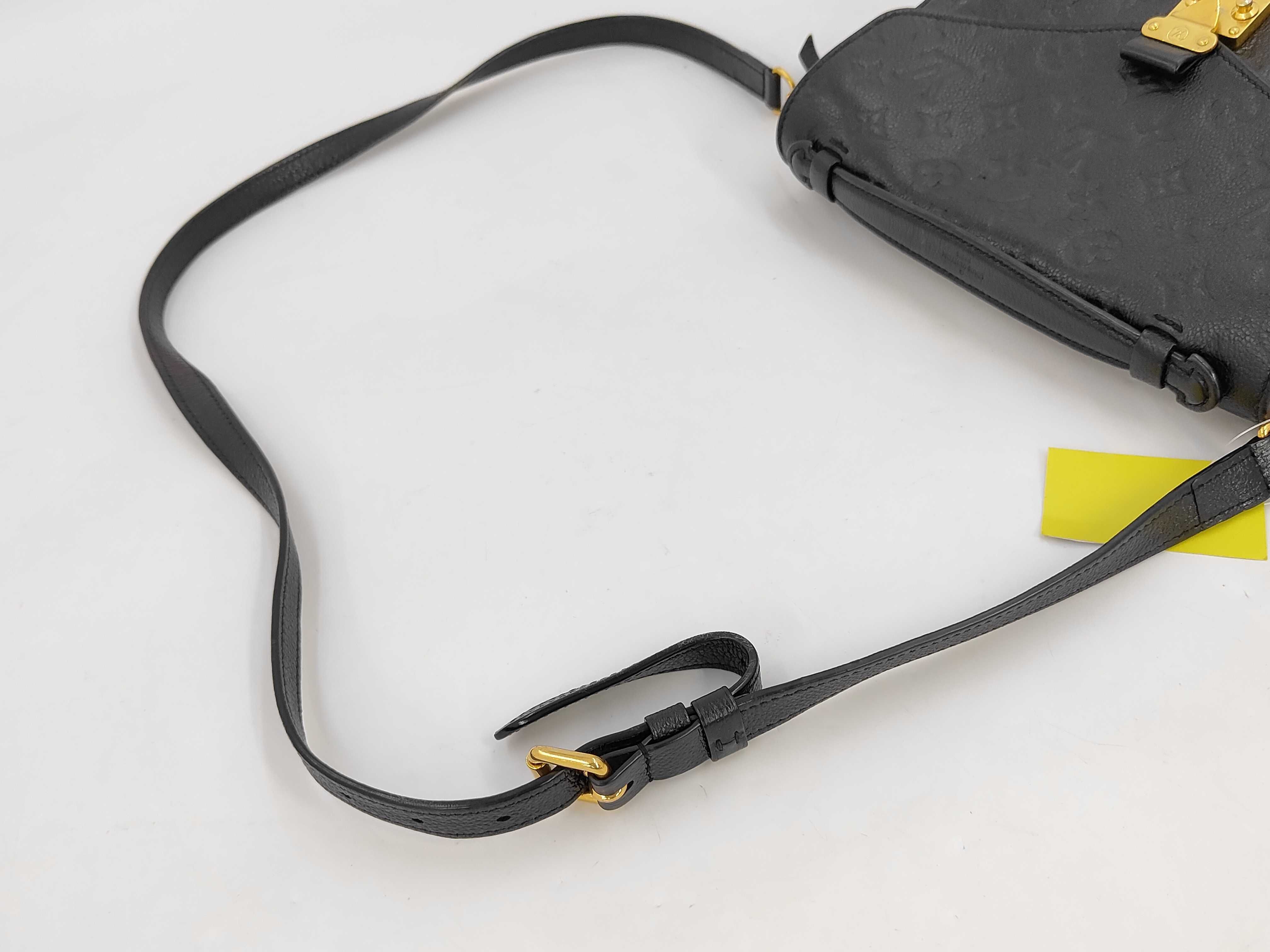 Metis Black Leather Shoulder Bag — view 5