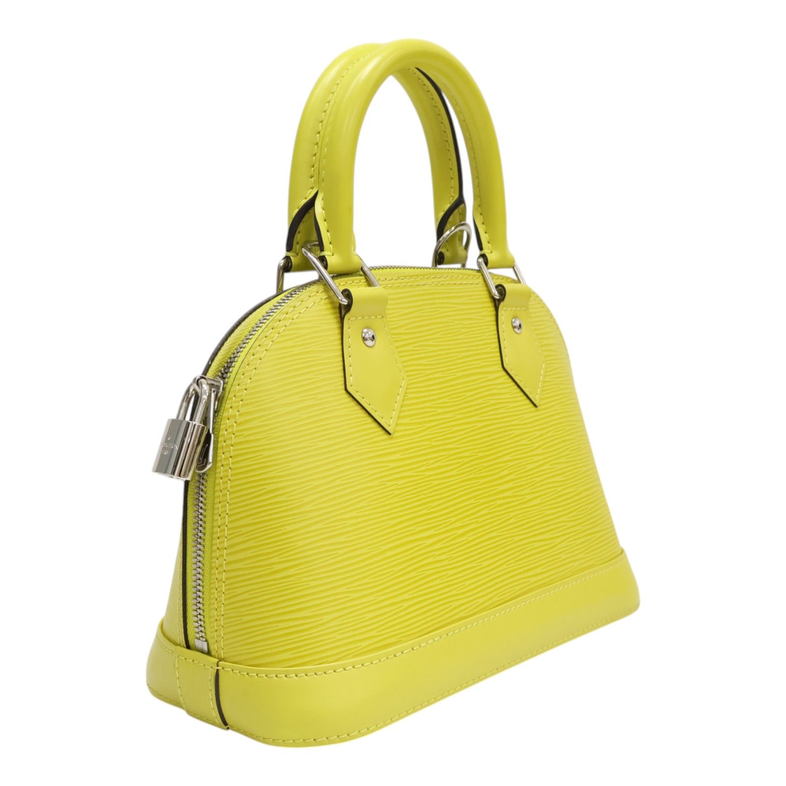 Alma Bb Shoulder Handbag Epi Leather Yellow M 40981 — view 2
