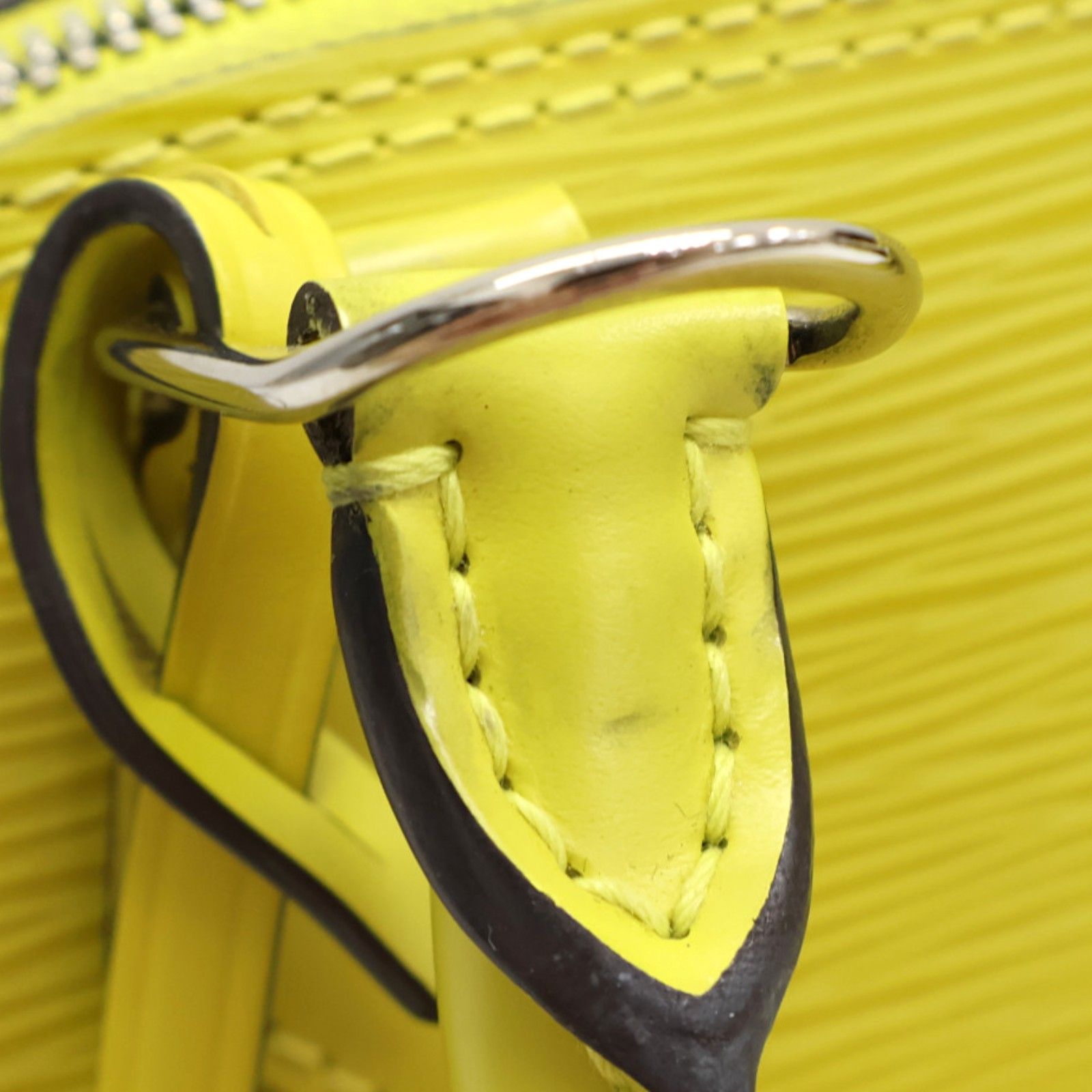 Alma Bb Shoulder Handbag Epi Leather Yellow M 40981 — view 12