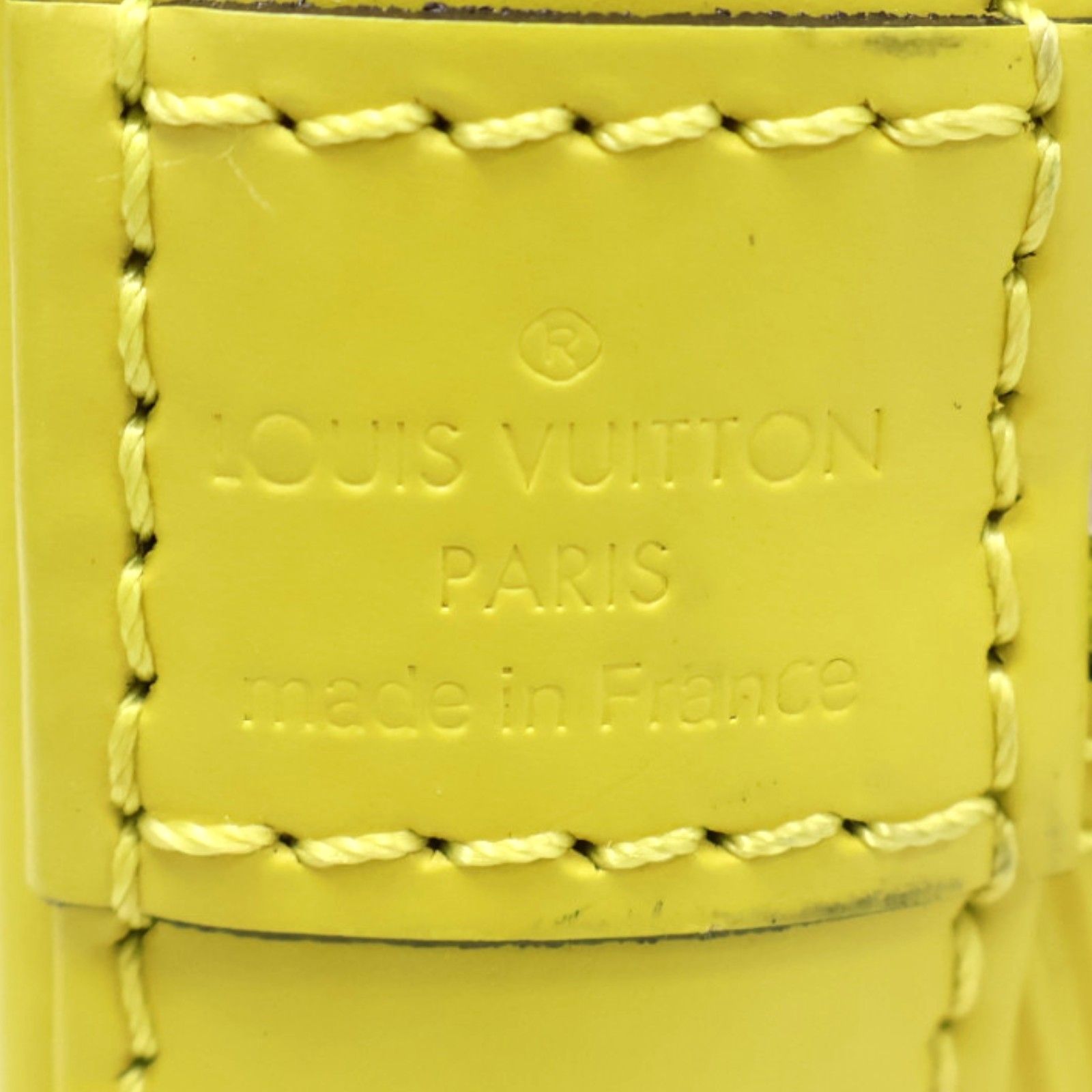 Alma Bb Shoulder Handbag Epi Leather Yellow M 40981 — view 4