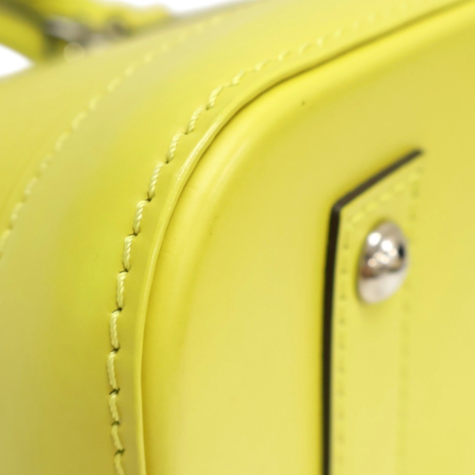 Alma Bb Shoulder Handbag Epi Leather Yellow M 40981 — view 8