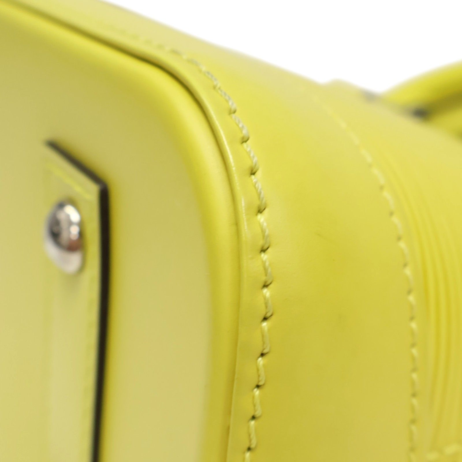 Alma Bb Shoulder Handbag Epi Leather Yellow M 40981 — view 9