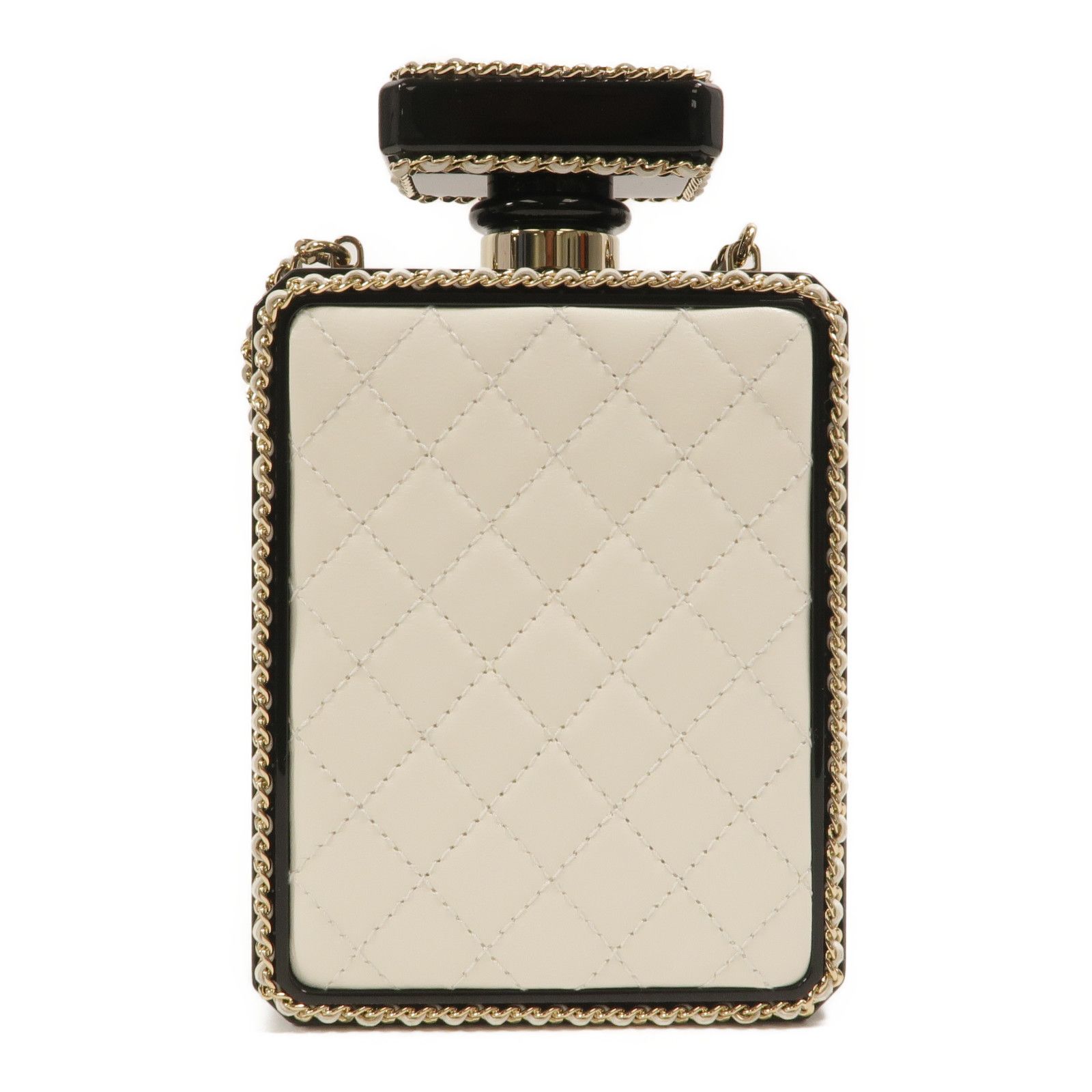 22S Quilted Leather Perfume Bottle Minaudiere — view 2