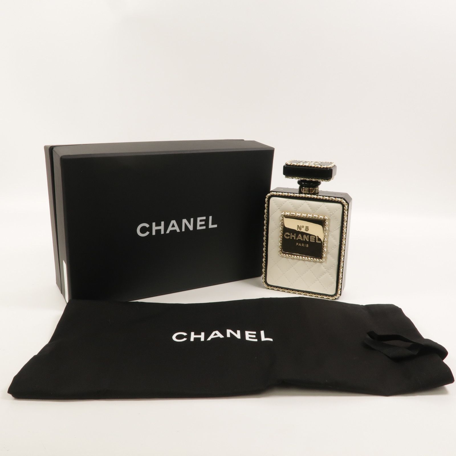 22S Quilted Leather Perfume Bottle Minaudiere — view 11