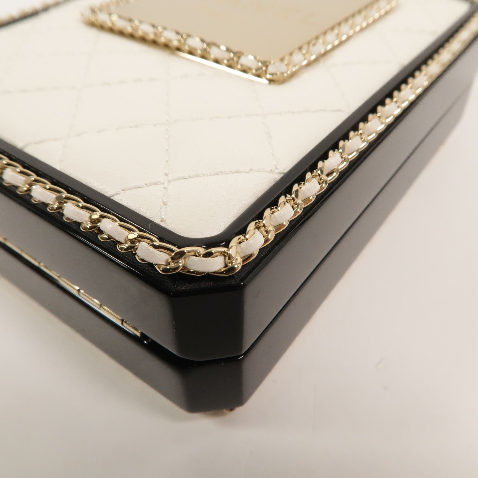 22S Quilted Leather Perfume Bottle Minaudiere — view 13