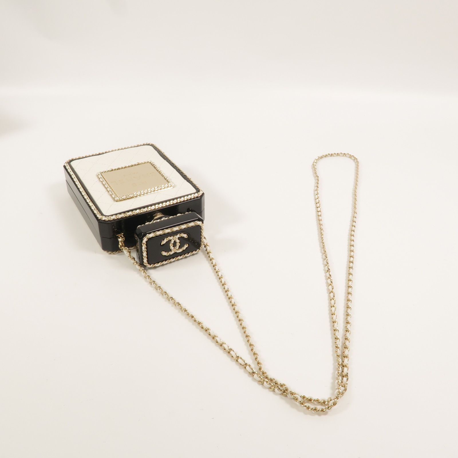 22S Quilted Leather Perfume Bottle Minaudiere — view 8