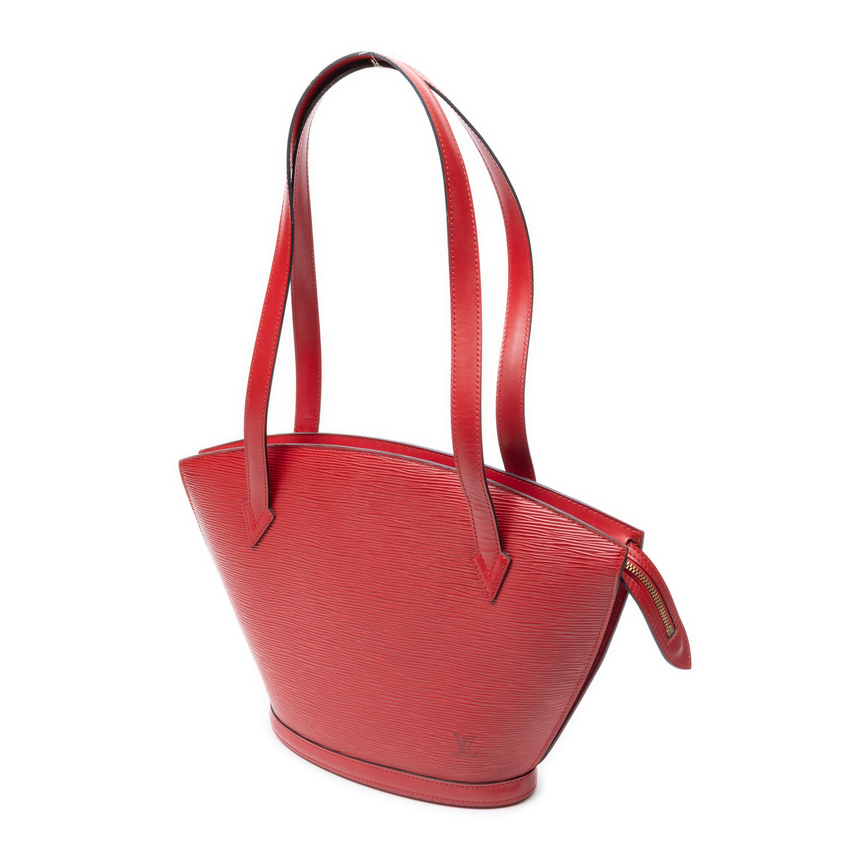 St-Jacques Long Straps PM Red Epi Golden Brass — view 2