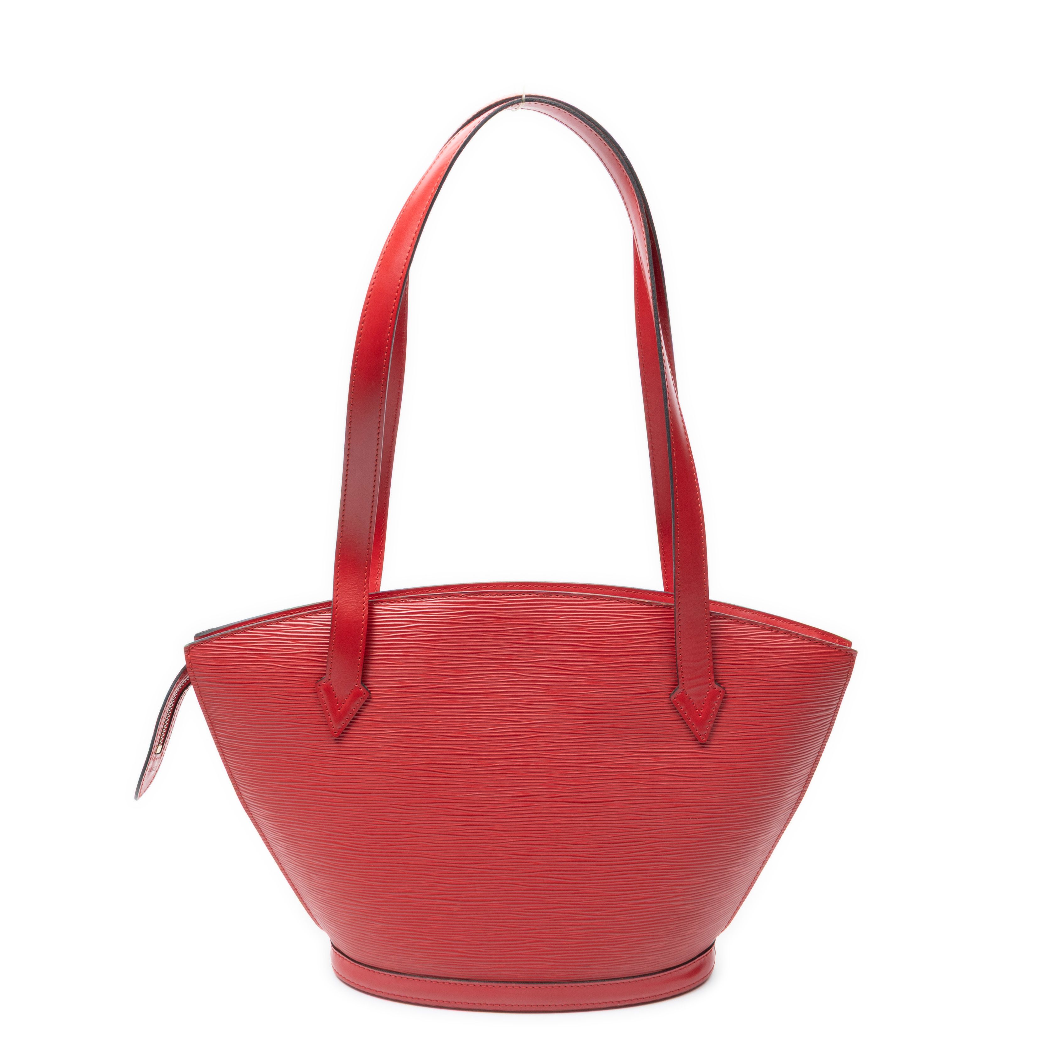 St-Jacques Long Straps PM Red Epi Golden Brass — view 5