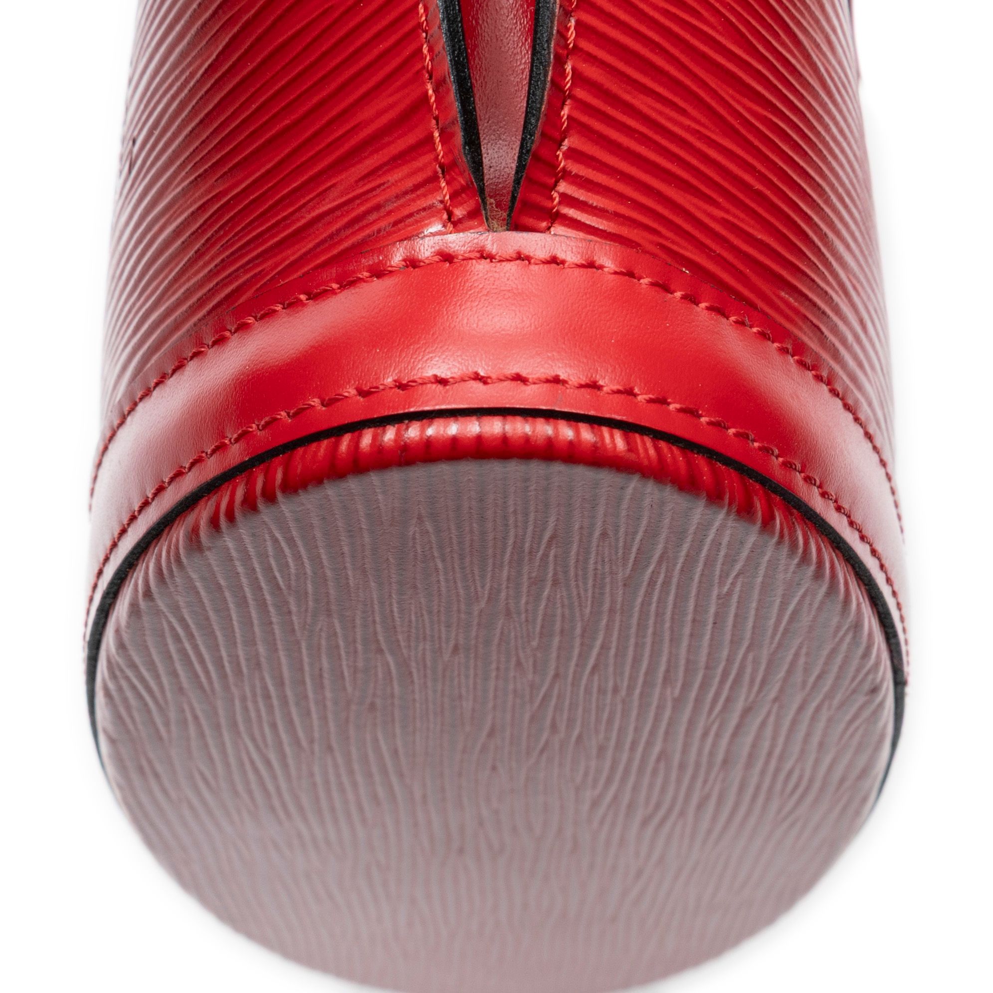 St-Jacques Long Straps PM Red Epi Golden Brass — view 7