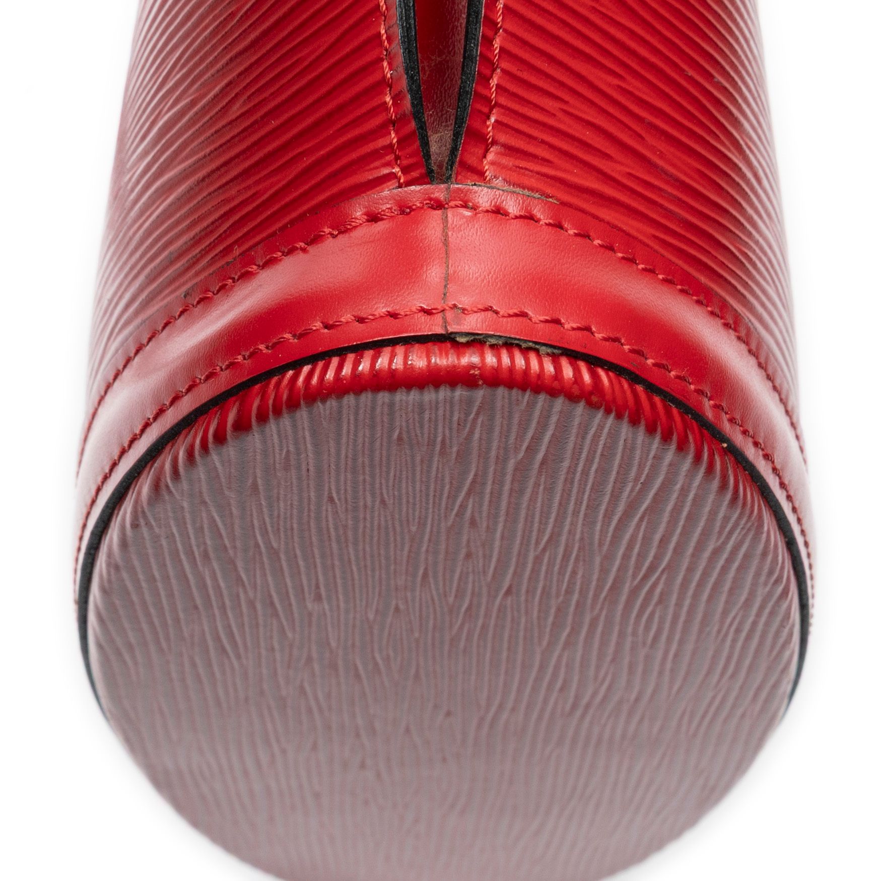 St-Jacques Long Straps PM Red Epi Golden Brass — view 8