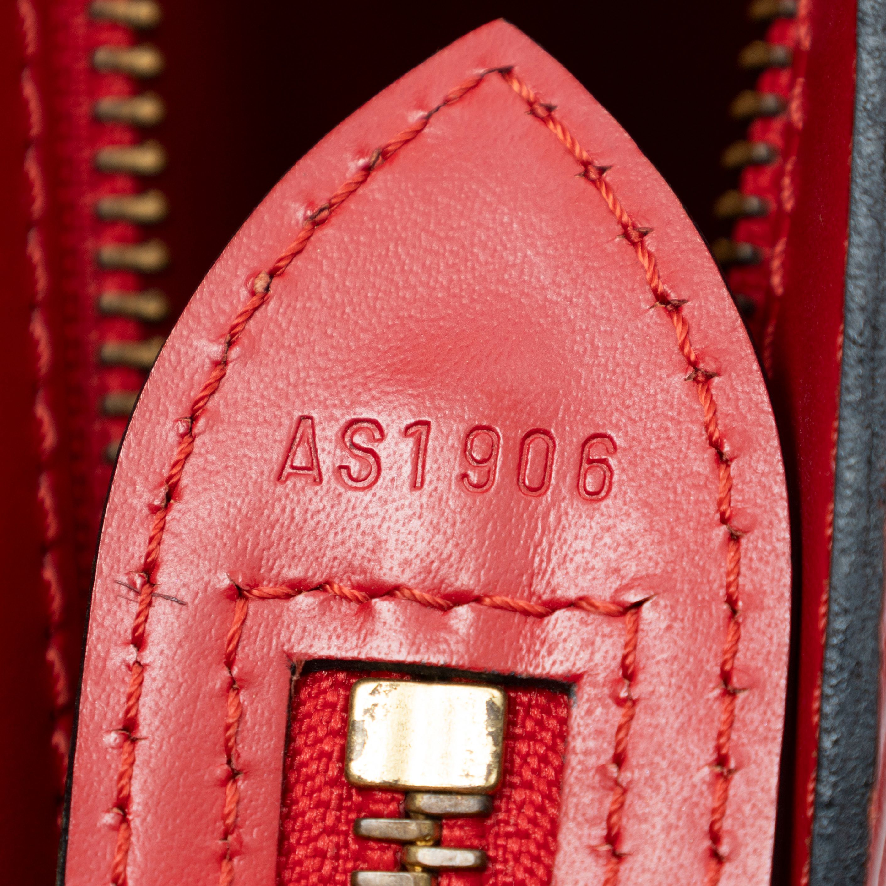 St-Jacques Long Straps PM Red Epi Golden Brass — view 10