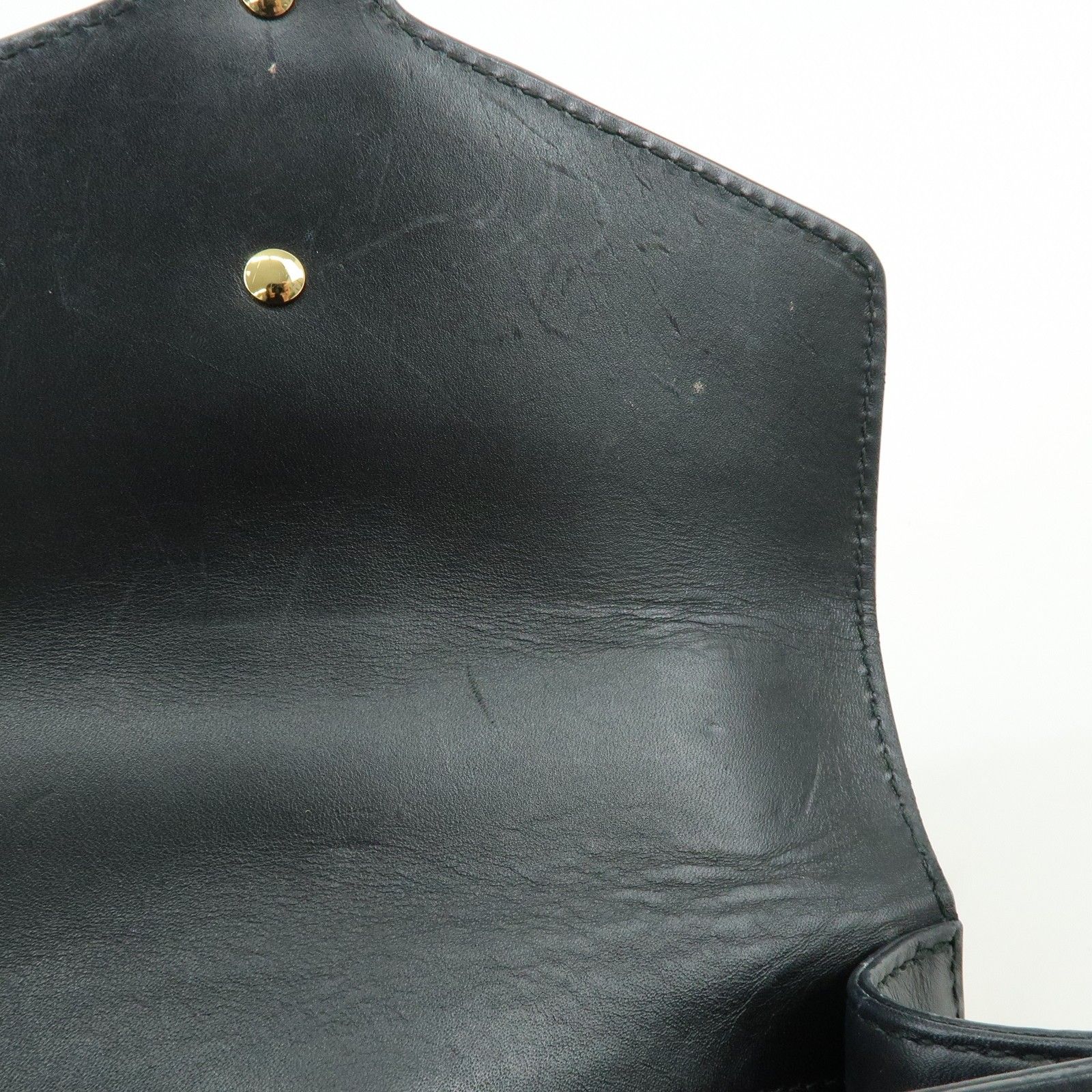 Calfskin Mini Sylvie Shoulder Bag Black — view 19