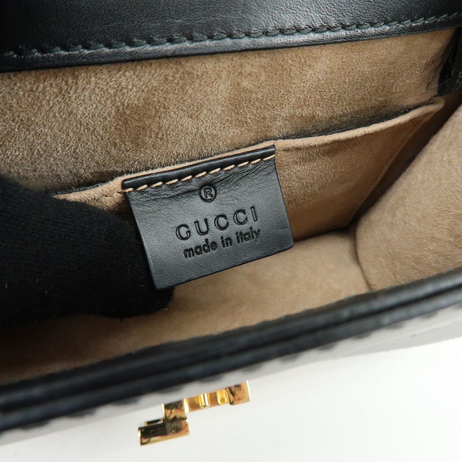 Calfskin Mini Sylvie Shoulder Bag Black — view 22