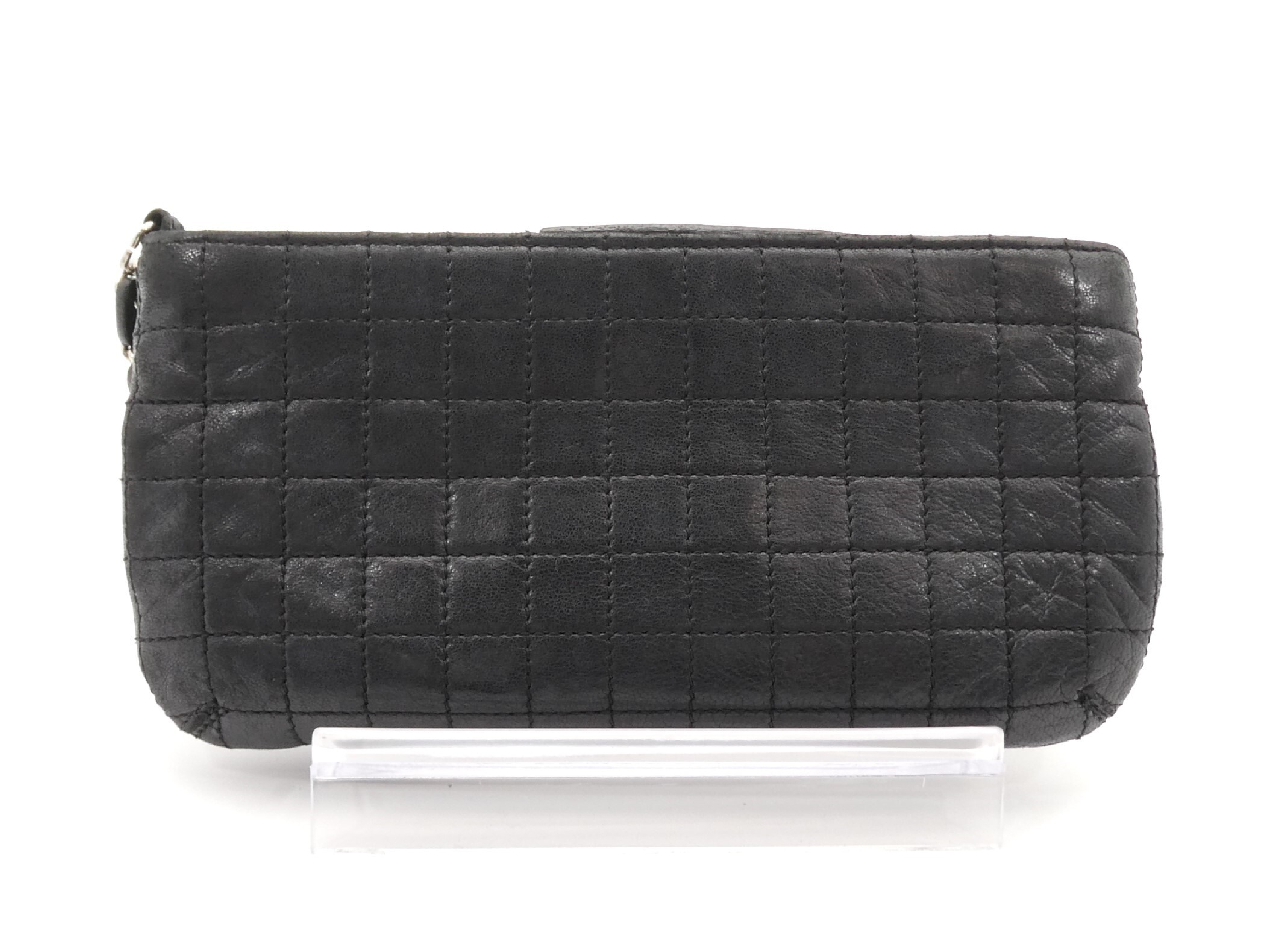 Camellia Chocolate Bar Coco Mark Chain Pouch — view 2