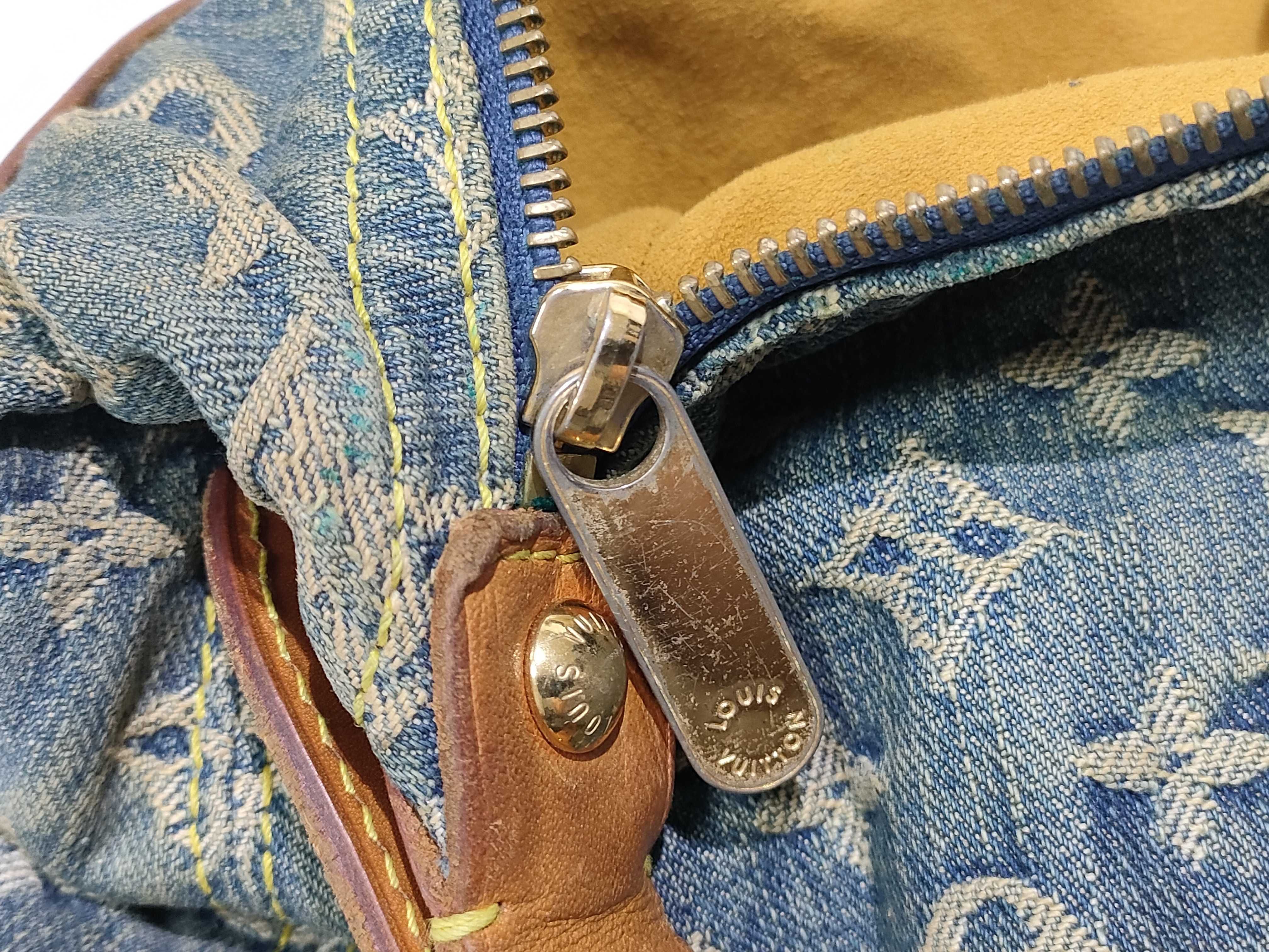 Monogram Denim Baggy PM M95049 Monogram Denim Shoulder Bag — view 13