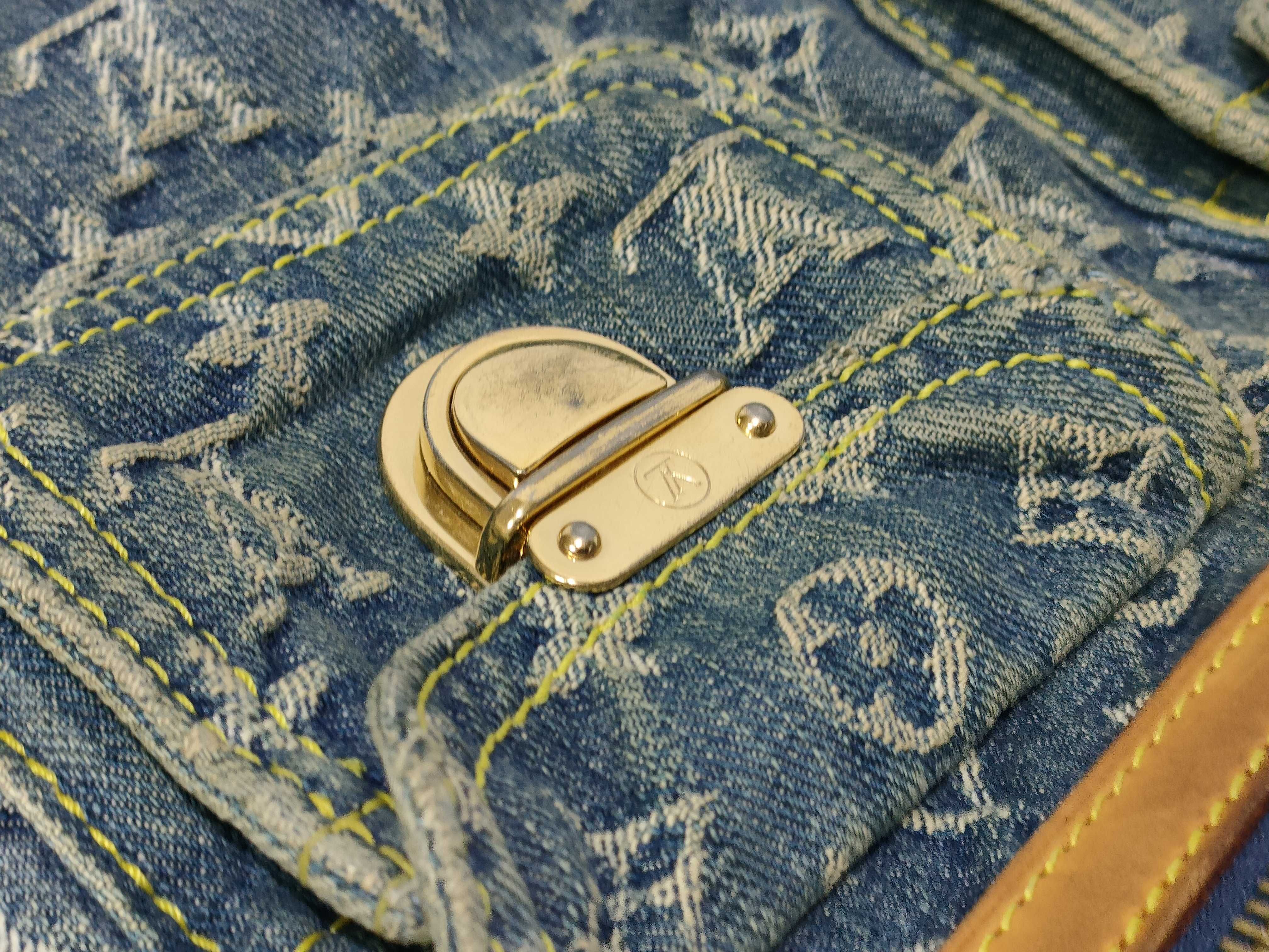 Monogram Denim Baggy PM M95049 Monogram Denim Shoulder Bag — view 14