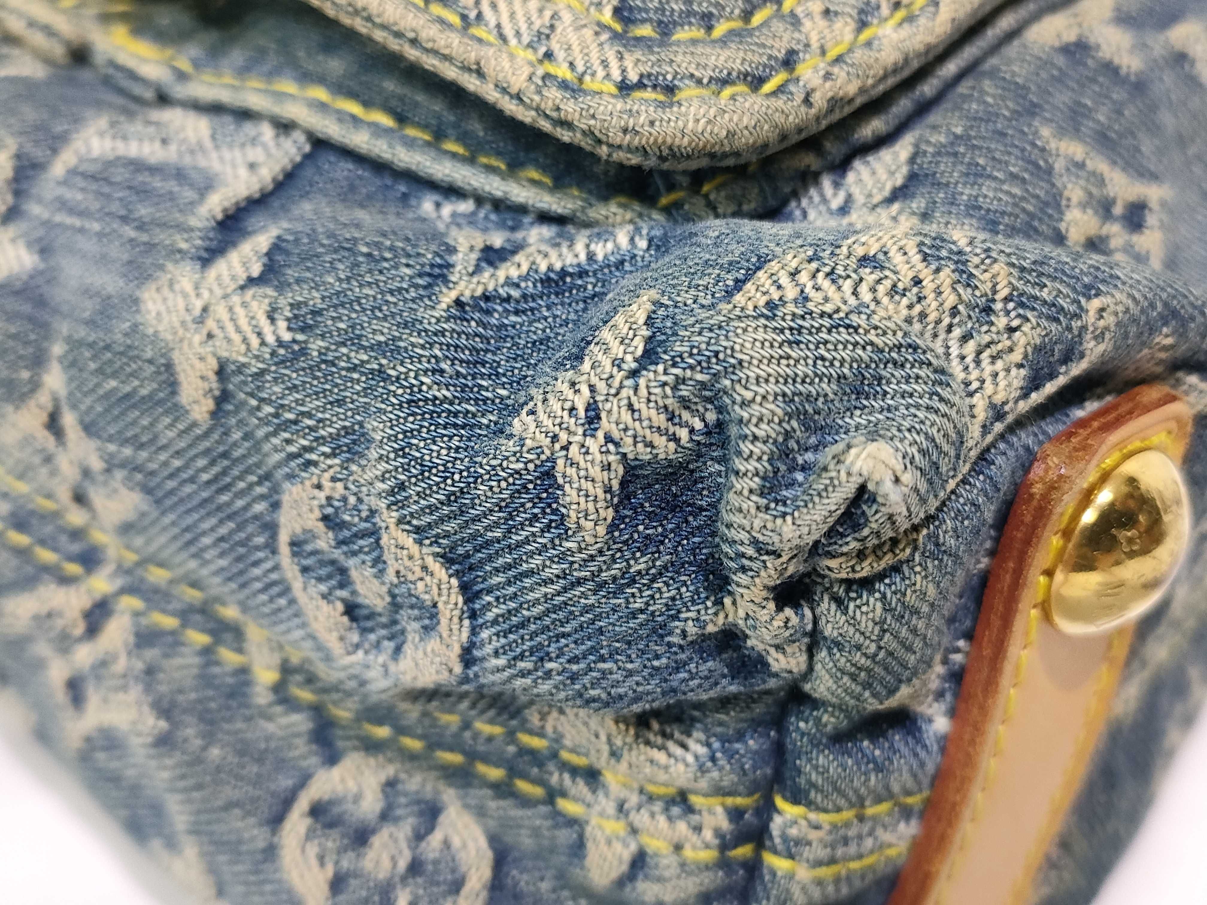 Monogram Denim Baggy PM M95049 Monogram Denim Shoulder Bag — view 6