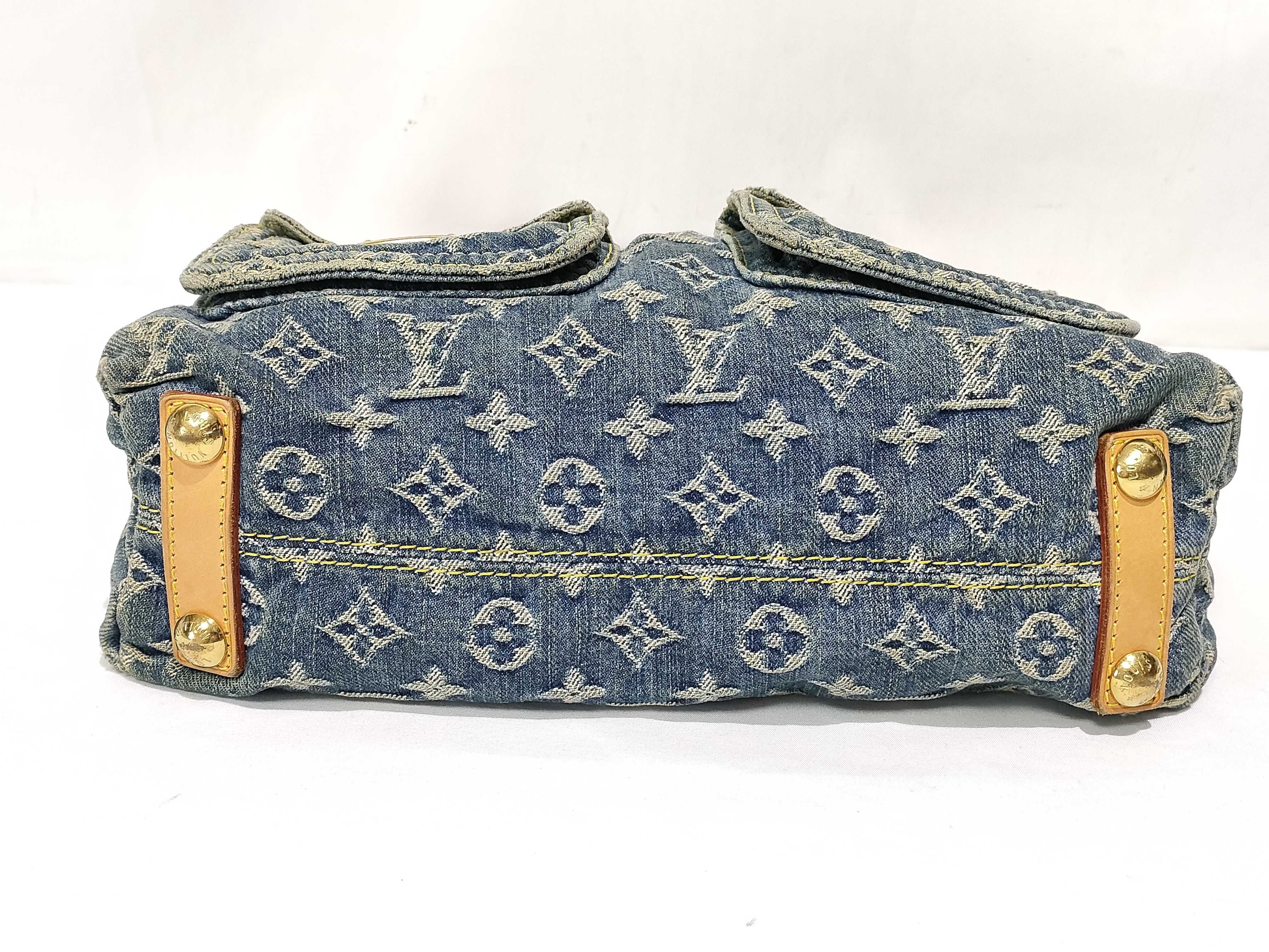 Monogram Denim Baggy PM M95049 Monogram Denim Shoulder Bag — view 7