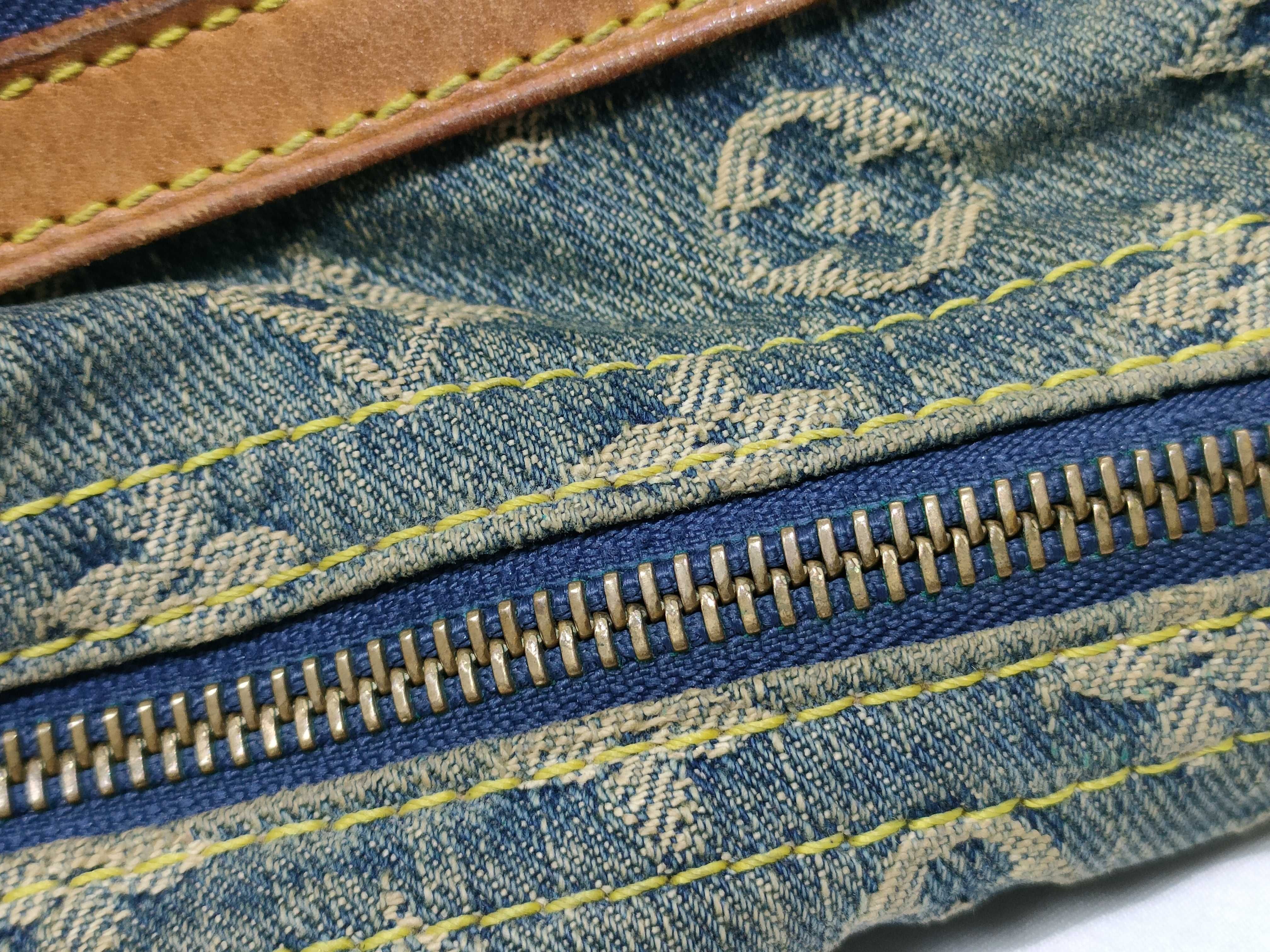 Monogram Denim Baggy PM M95049 Monogram Denim Shoulder Bag — view 8