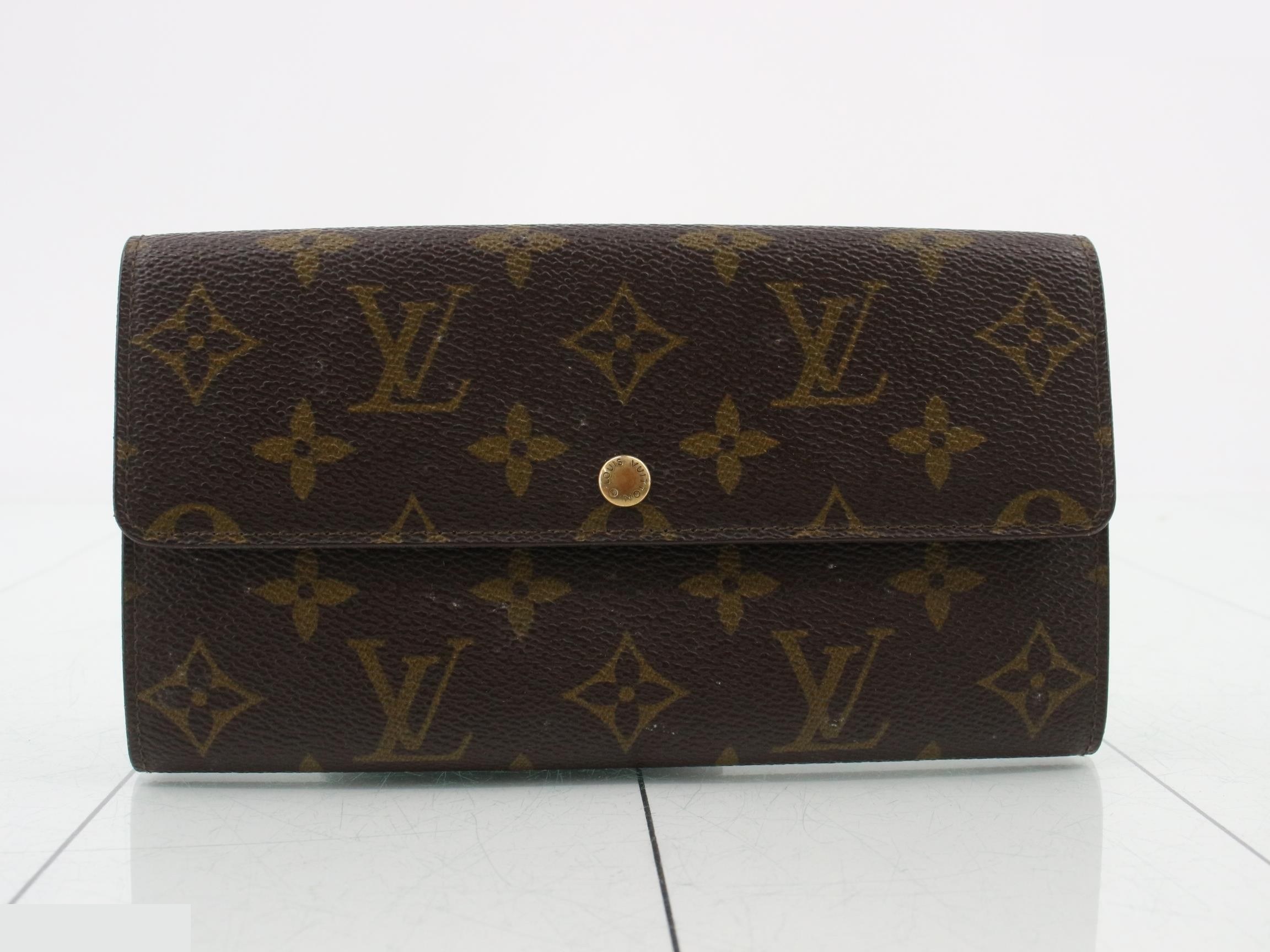 Monogram Pochette Portemonnaie Credit Bi-fold Long Wallet