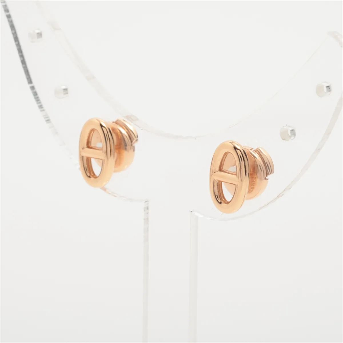 Chaine d'Ancre Earrings, 750 (PG), 2.8g, 23H646413, no brand engraving on the backing. — view 3