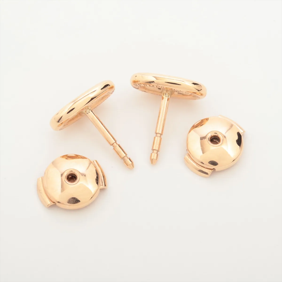 Chaine d'Ancre Earrings, 750 (PG), 2.8g, 23H646413, no brand engraving on the backing. — view 4