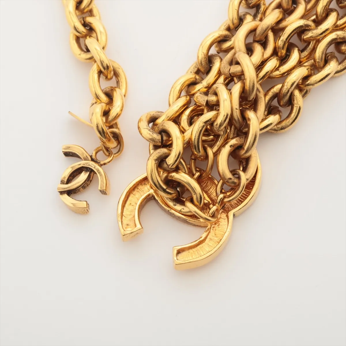 Coco Mark 684 Chain Belt GP Gold. Shows signs of wear including — view 3