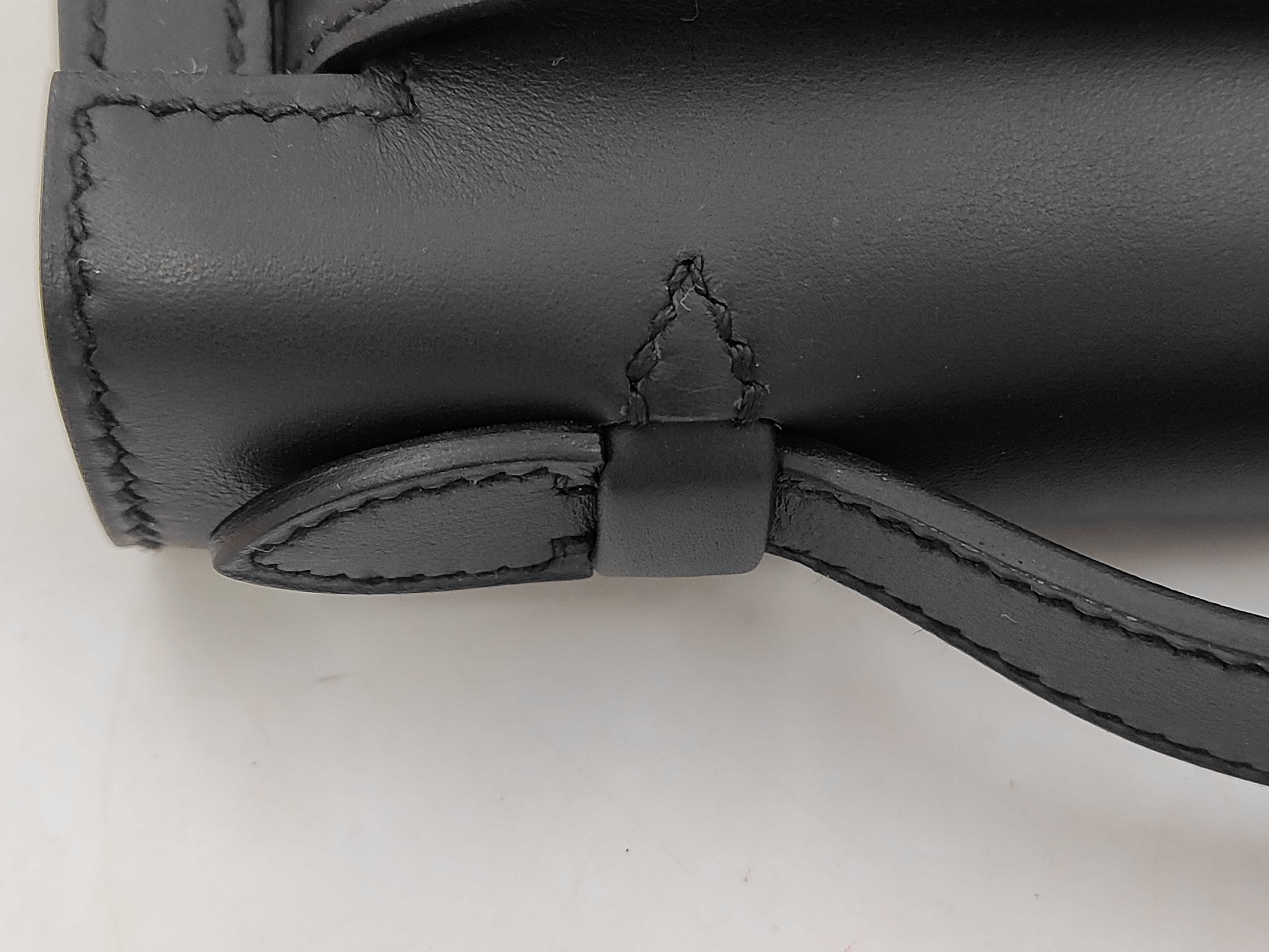 Pochette Kelly, Veau Swift leather, black, gold hardware, K stamp, handbag — view 5