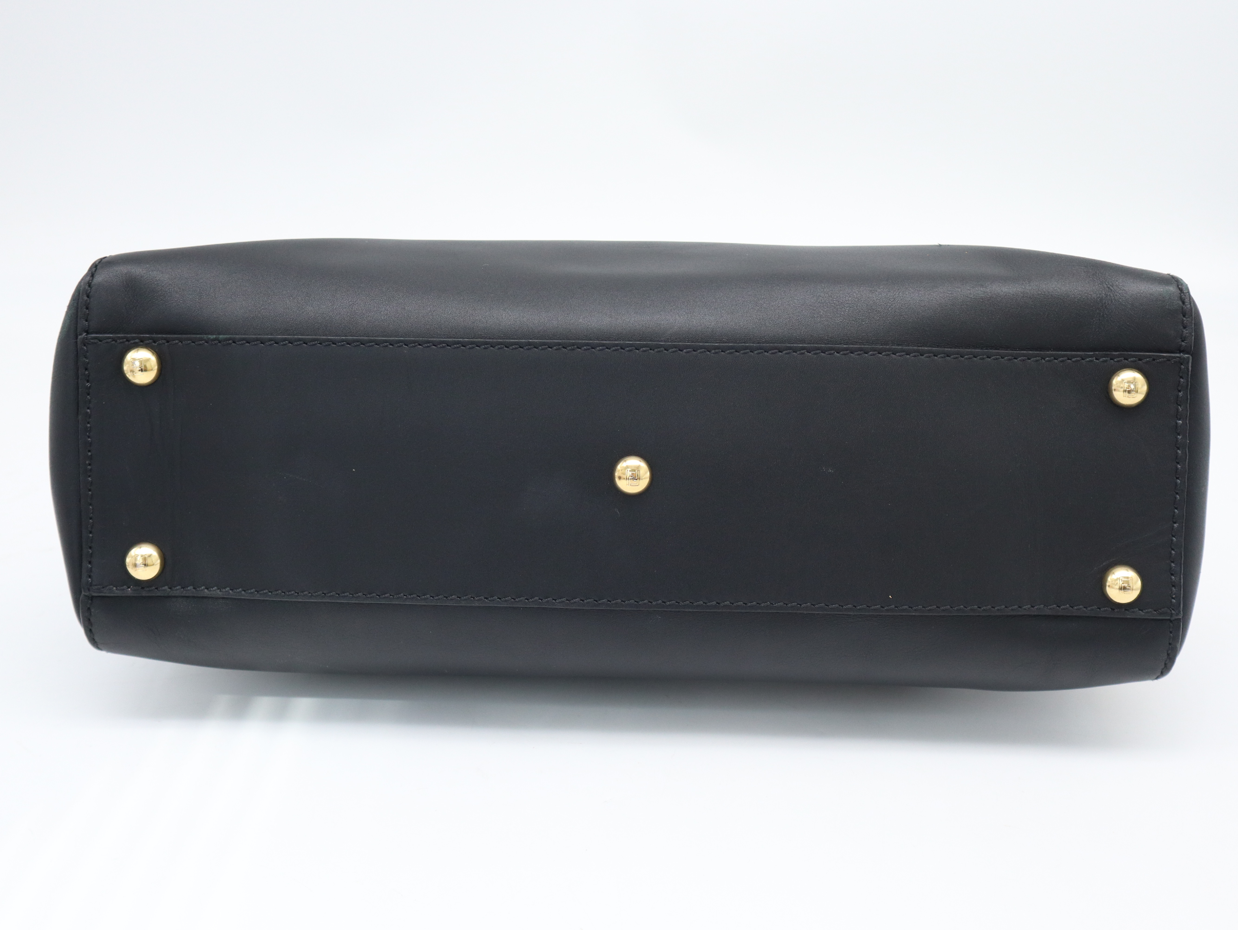 2BN290 Leather Peekaboo 2-Way Black Handbag — view 5