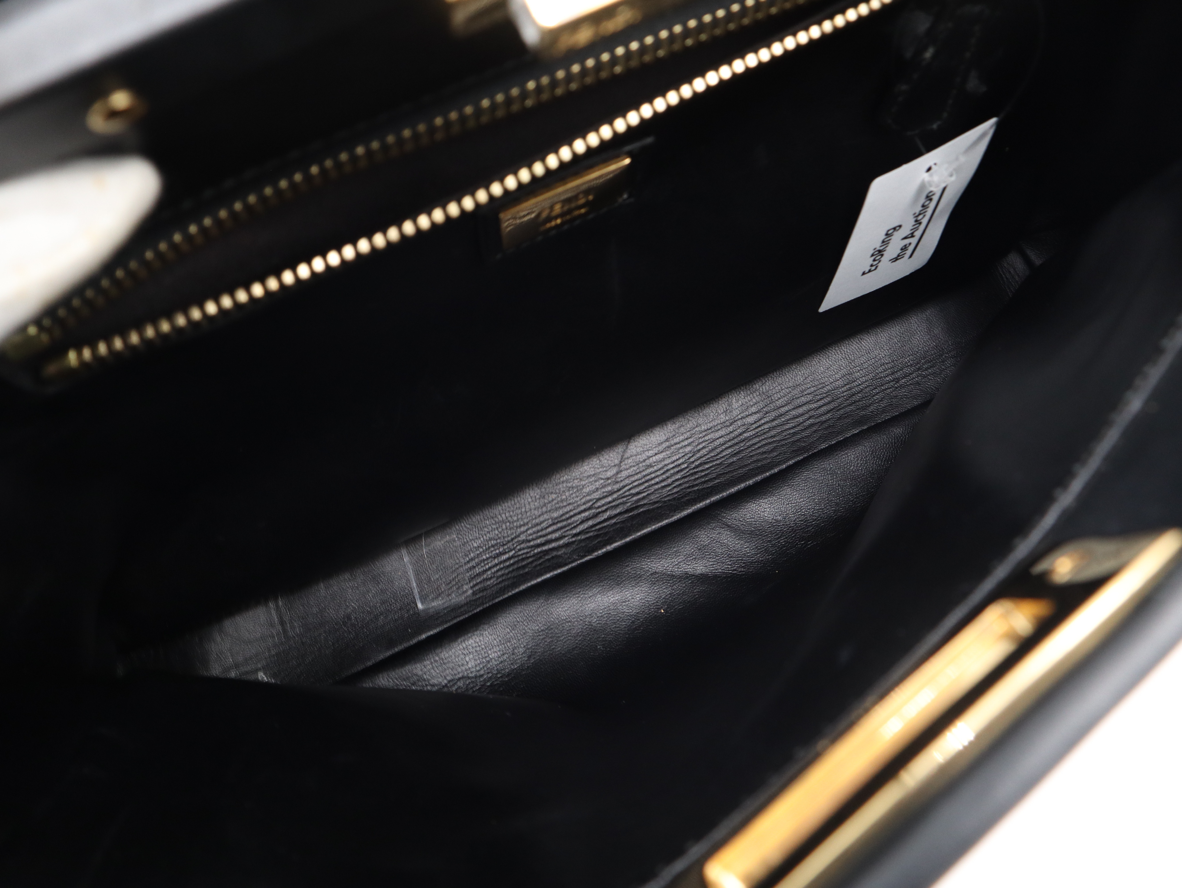 2BN290 Leather Peekaboo 2-Way Black Handbag — view 10