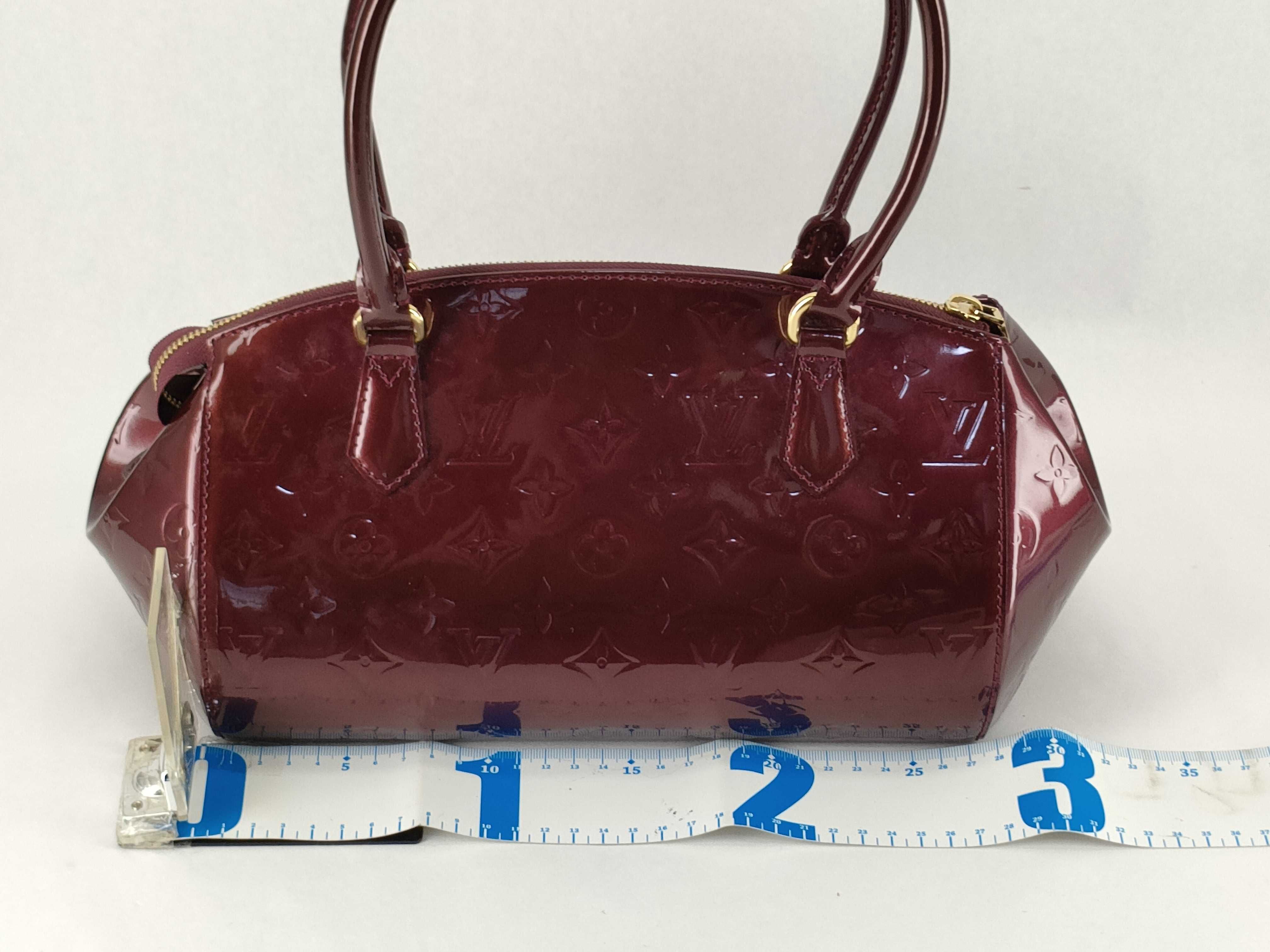 Vernis Sherwood PM M91492 VI0191 Bordeaux Handbag — view 2