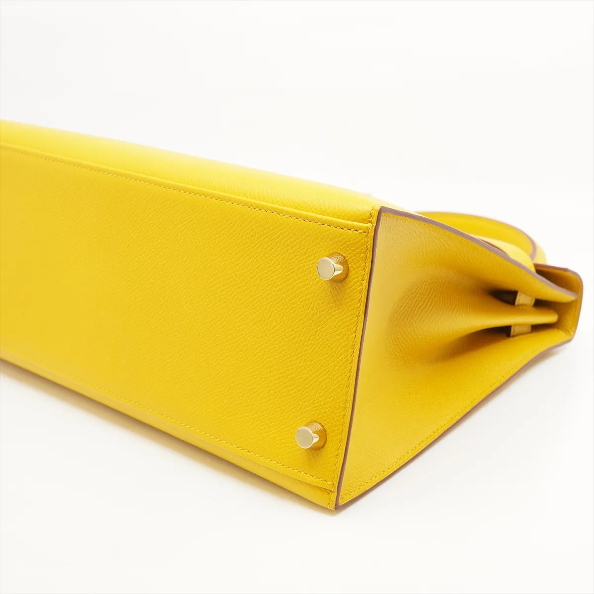 Kelly 28 Serie Vaux Epson Jaune Ambre Gold hardware C:2018 Storage bag included Strap unopened — view 3