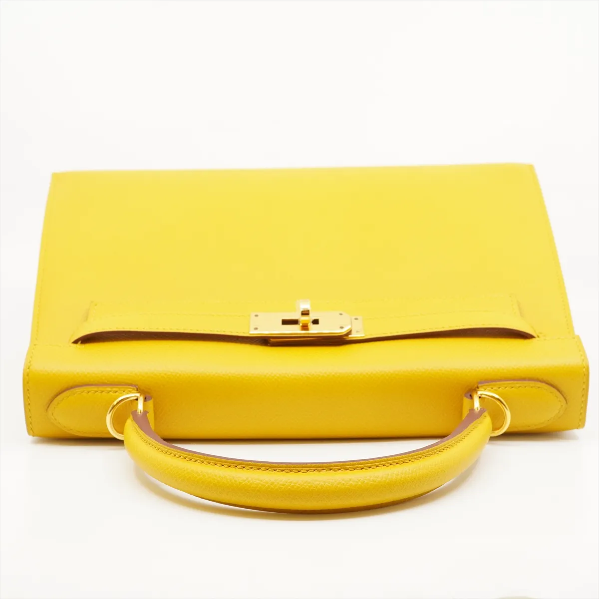 Kelly 28 Serie Vaux Epson Jaune Ambre Gold hardware C:2018 Storage bag included Strap unopened — view 5