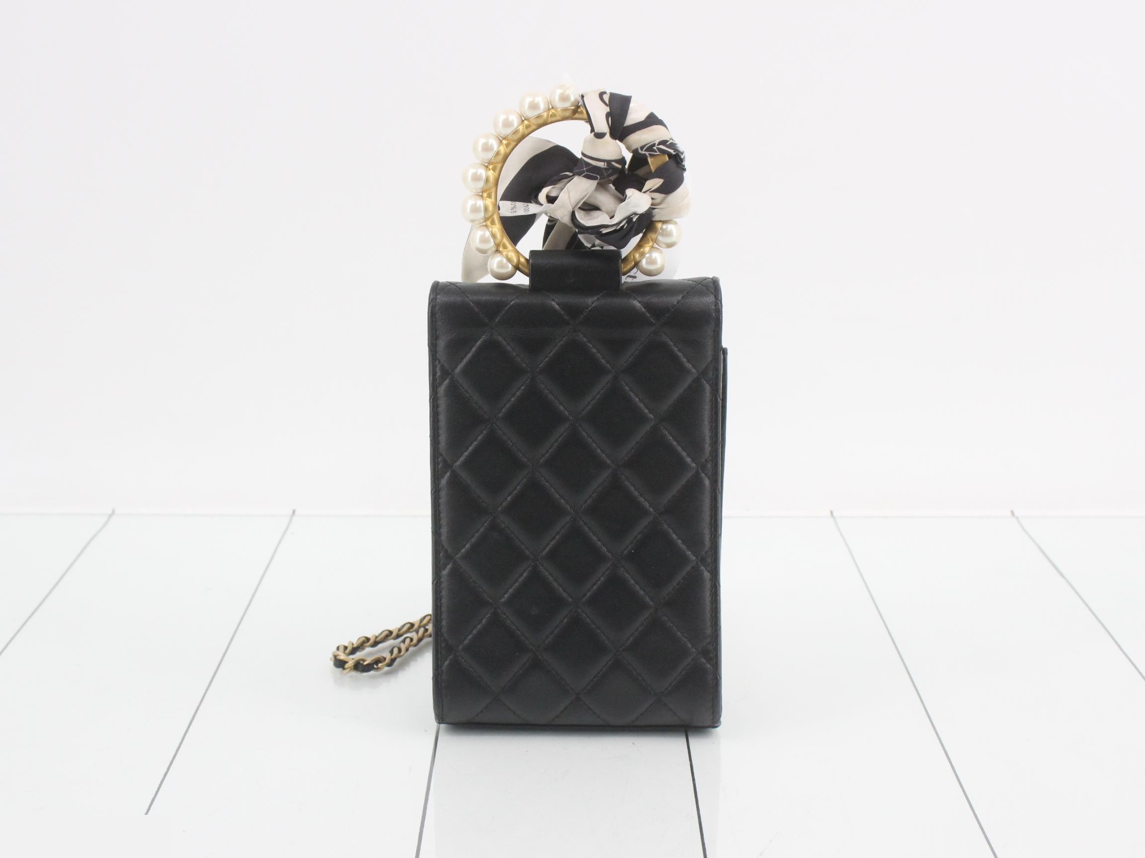 Lambskin 2-Way Handbag with Phone Holder — view 2