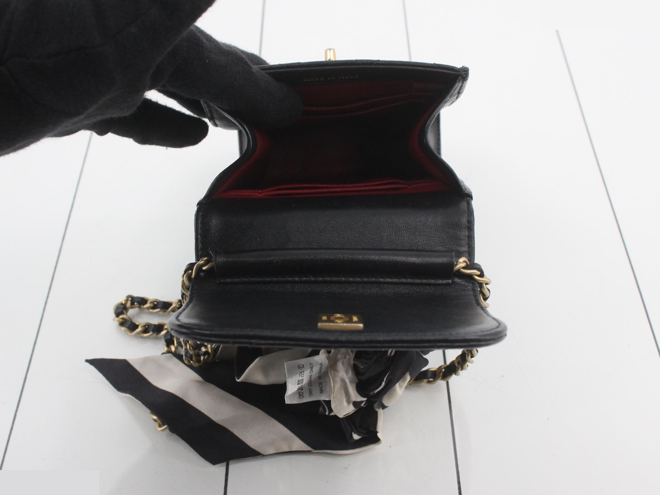 Lambskin 2-Way Handbag with Phone Holder — view 4