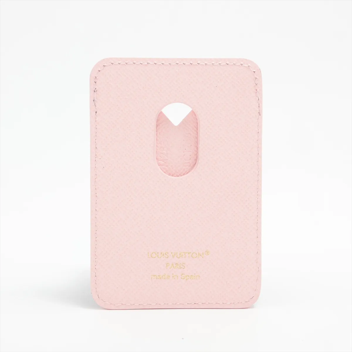 Monogram Portecartes Magnet M28319 BC1266 Brown x Pink Card Case — view 2