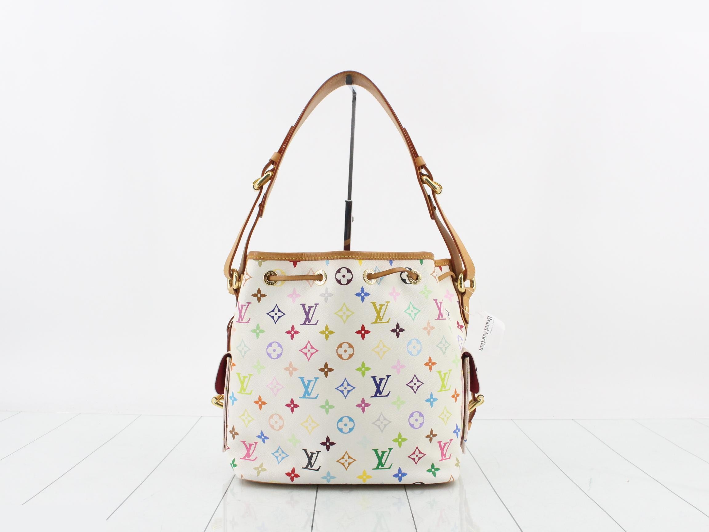 Monogram Multicolor Petit Noé Blanc Shoulder Bag — view 2