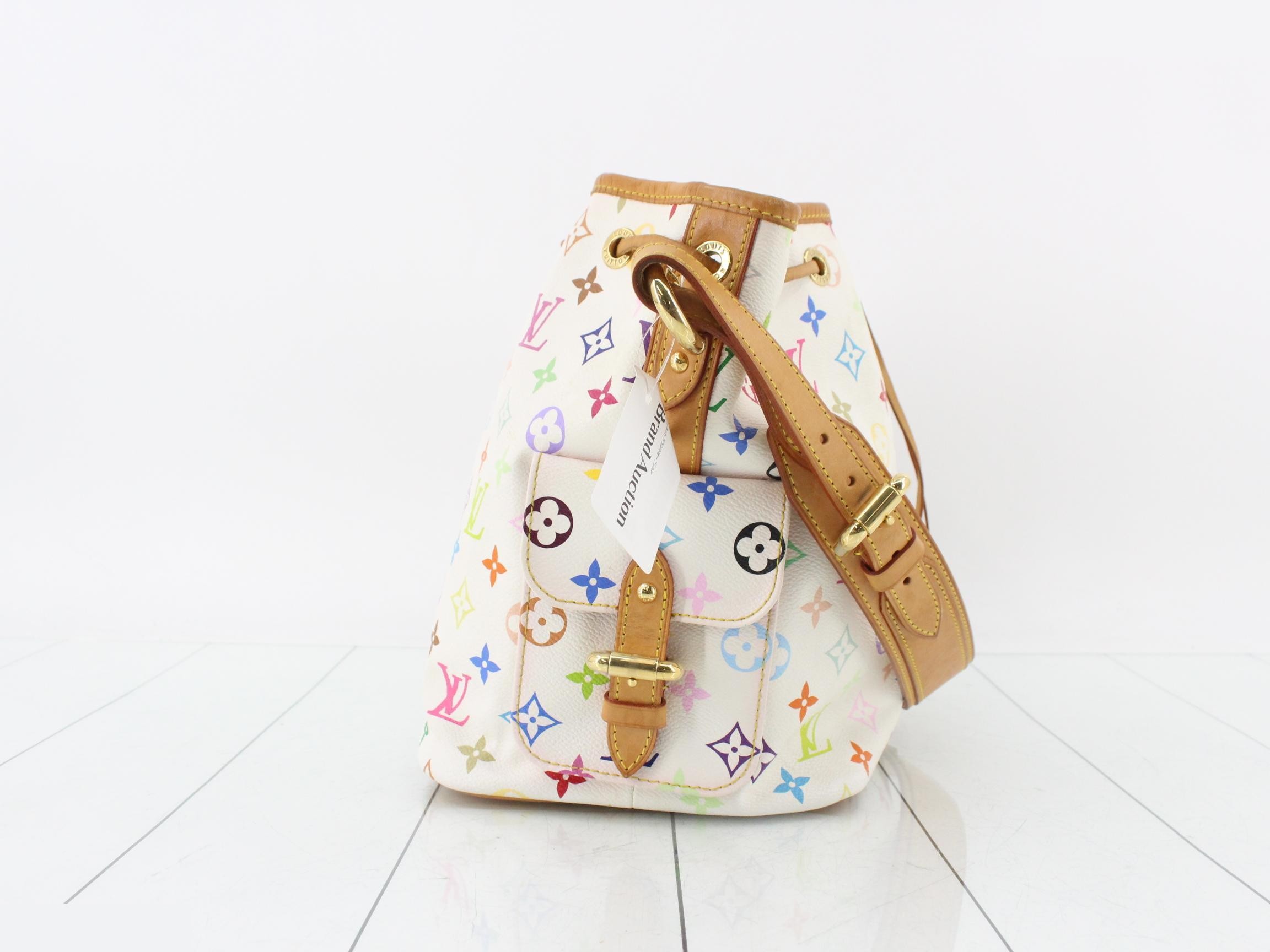 Monogram Multicolor Petit Noé Blanc Shoulder Bag — view 4