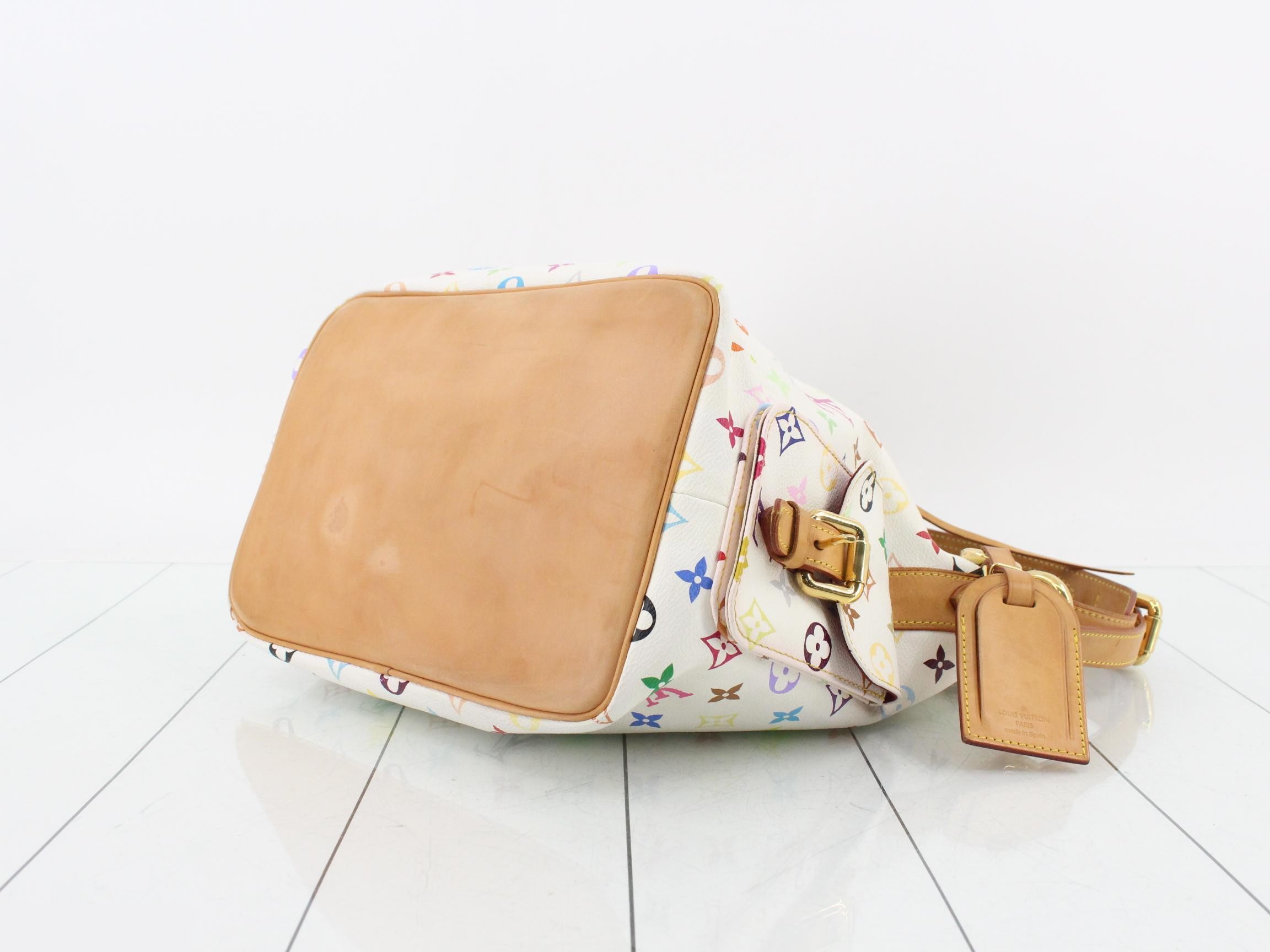 Monogram Multicolor Petit Noé Blanc Shoulder Bag — view 6